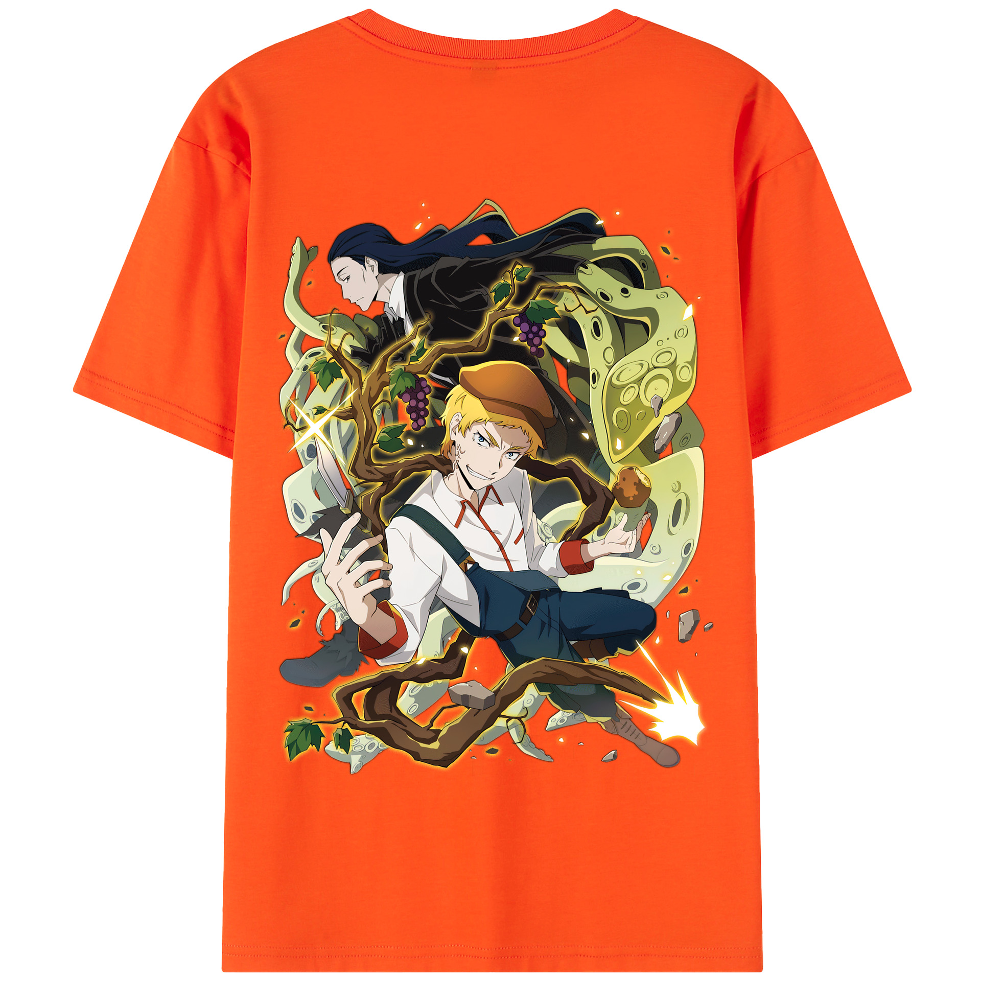 （画像用） 文豪ストレイドッグス Bungo Stray Dogs 綿100％半袖Tシャツ（背面プリント）