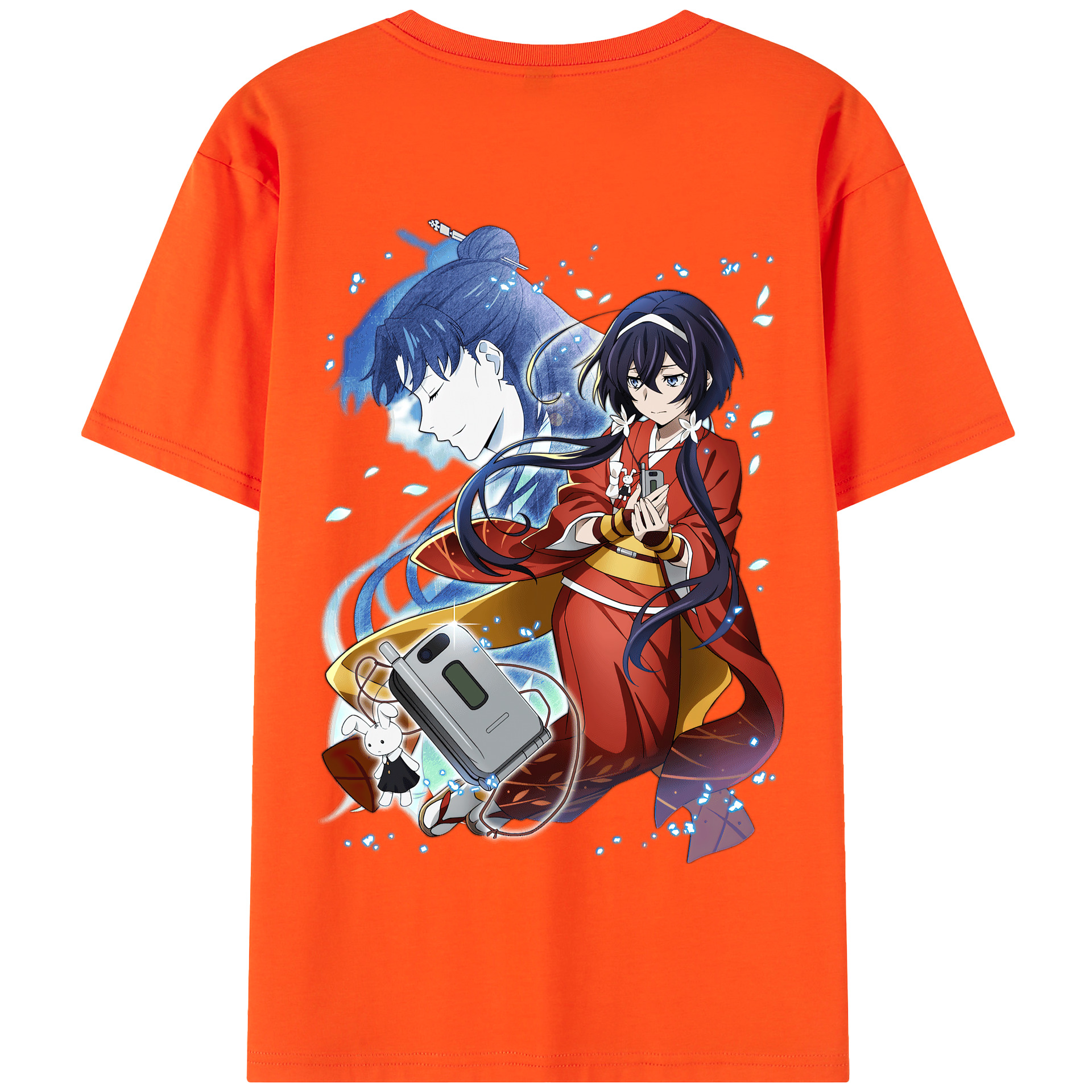 （画像用） 文豪ストレイドッグス Bungo Stray Dogs 綿100％半袖Tシャツ（背面プリント）