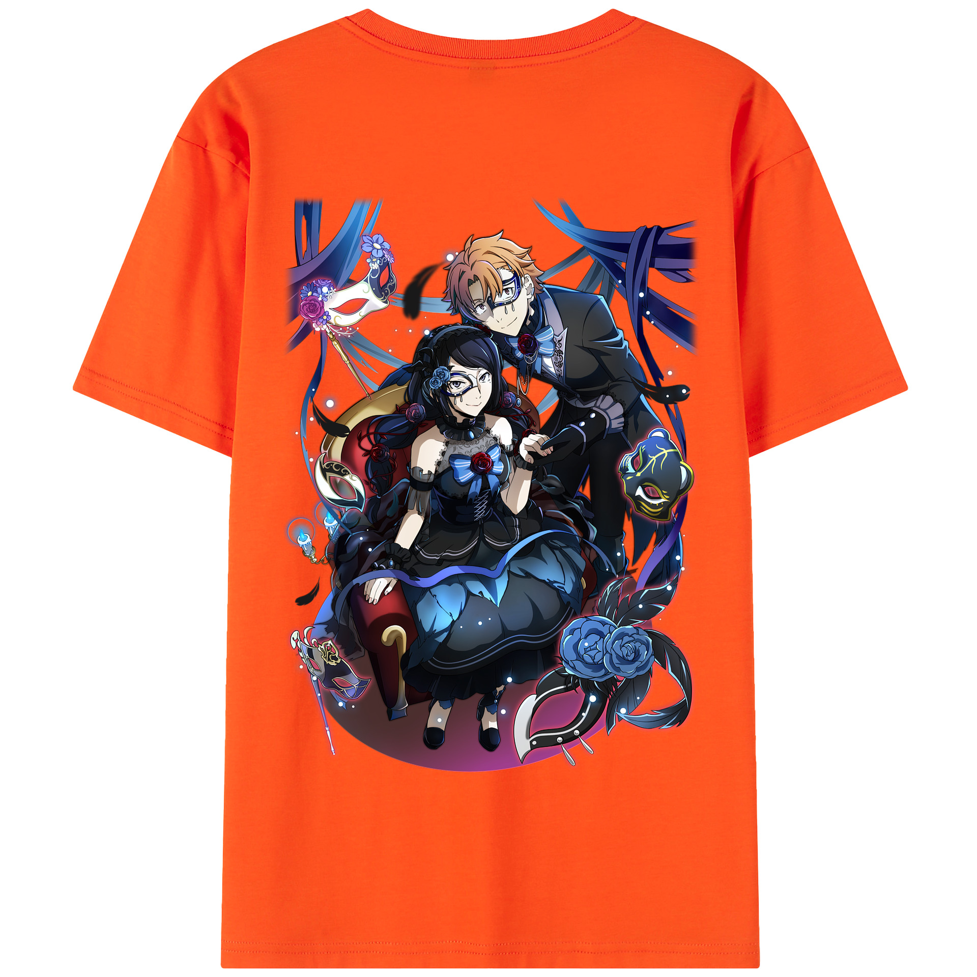 （画像用） 文豪ストレイドッグス Bungo Stray Dogs 綿100％半袖Tシャツ（背面プリント）