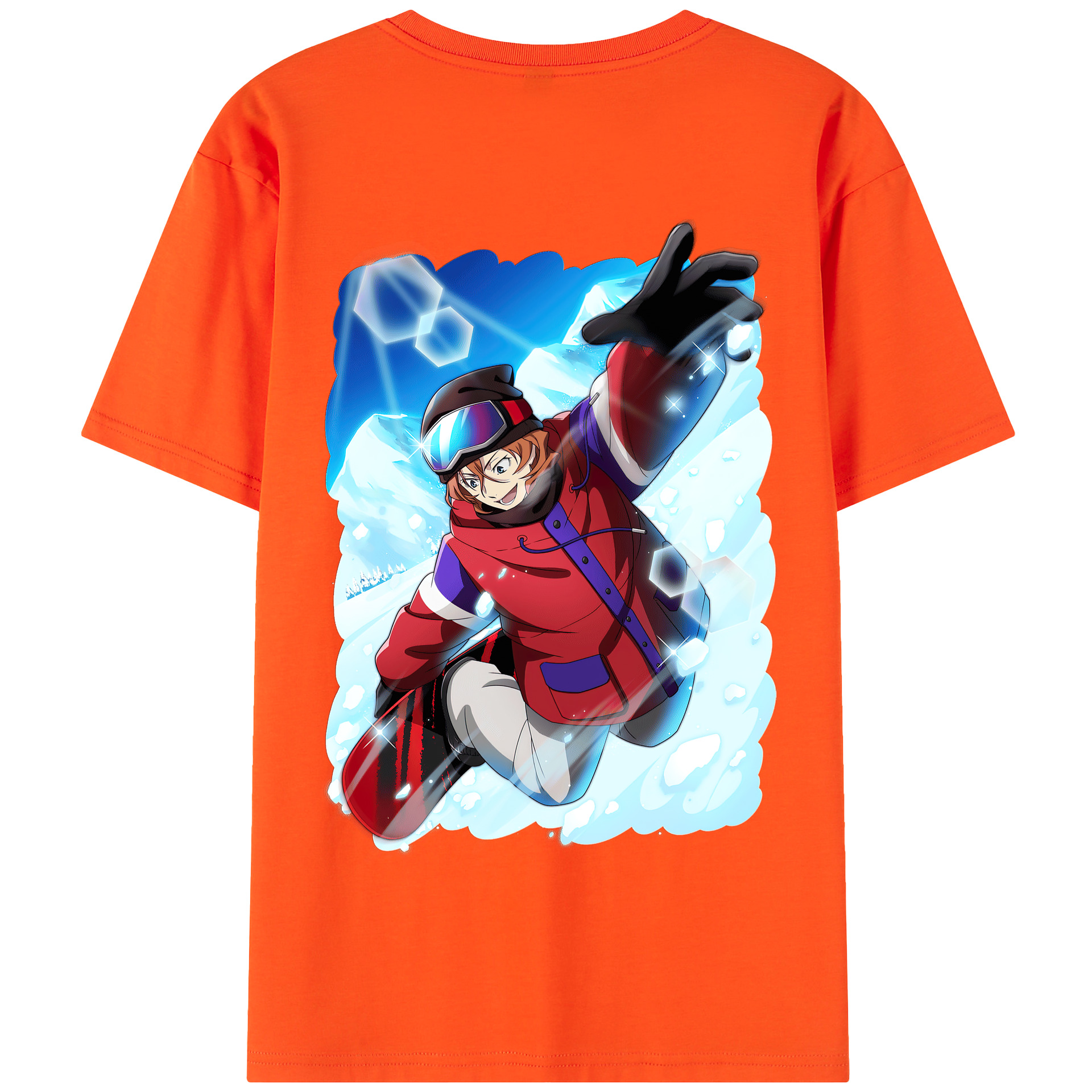 （画像用） 文豪ストレイドッグス Bungo Stray Dogs 綿100％半袖Tシャツ（背面プリント）