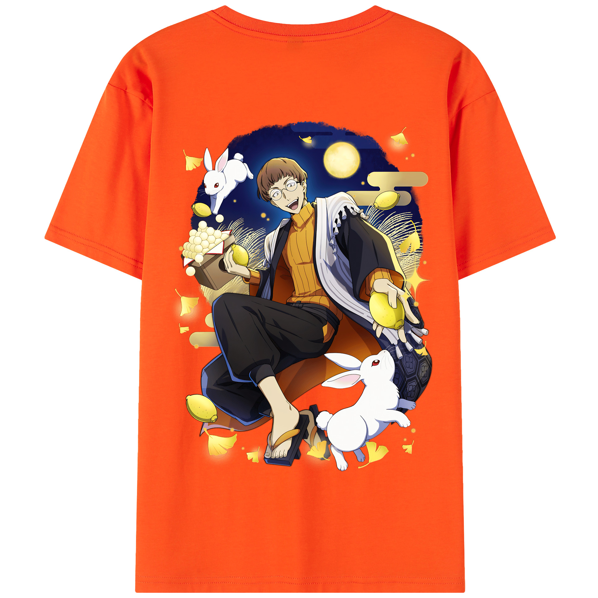 （画像用） 文豪ストレイドッグス Bungo Stray Dogs 綿100％半袖Tシャツ（背面プリント）