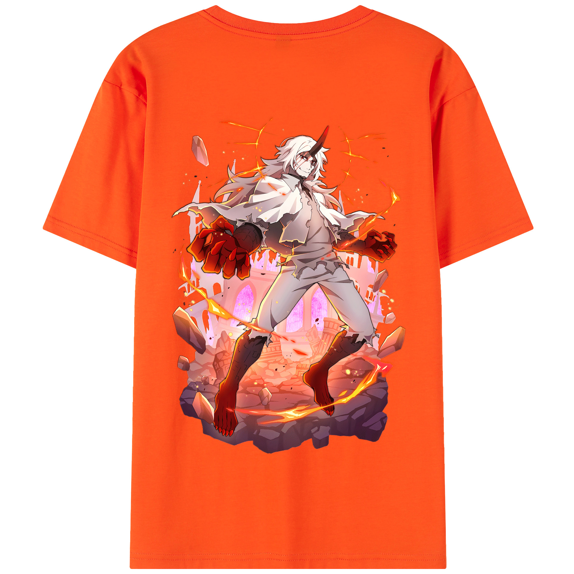 （画像用） 文豪ストレイドッグス Bungo Stray Dogs 綿100％半袖Tシャツ（背面プリント）