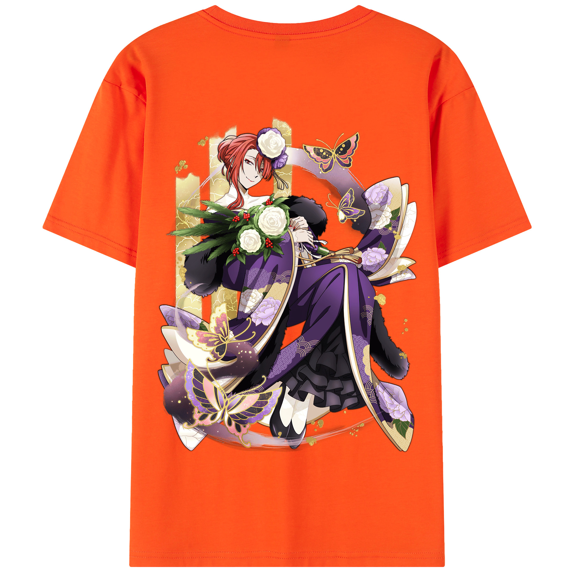 （画像用） 文豪ストレイドッグス Bungo Stray Dogs 綿100％半袖Tシャツ（背面プリント）