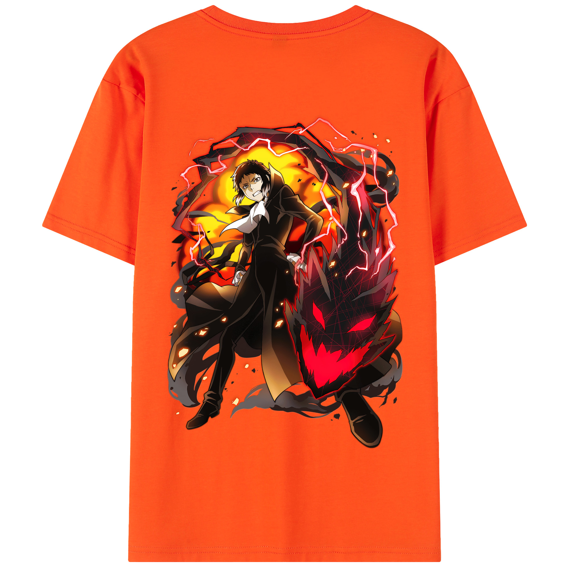（画像用） 文豪ストレイドッグス Bungo Stray Dogs 綿100％半袖Tシャツ（背面プリント）