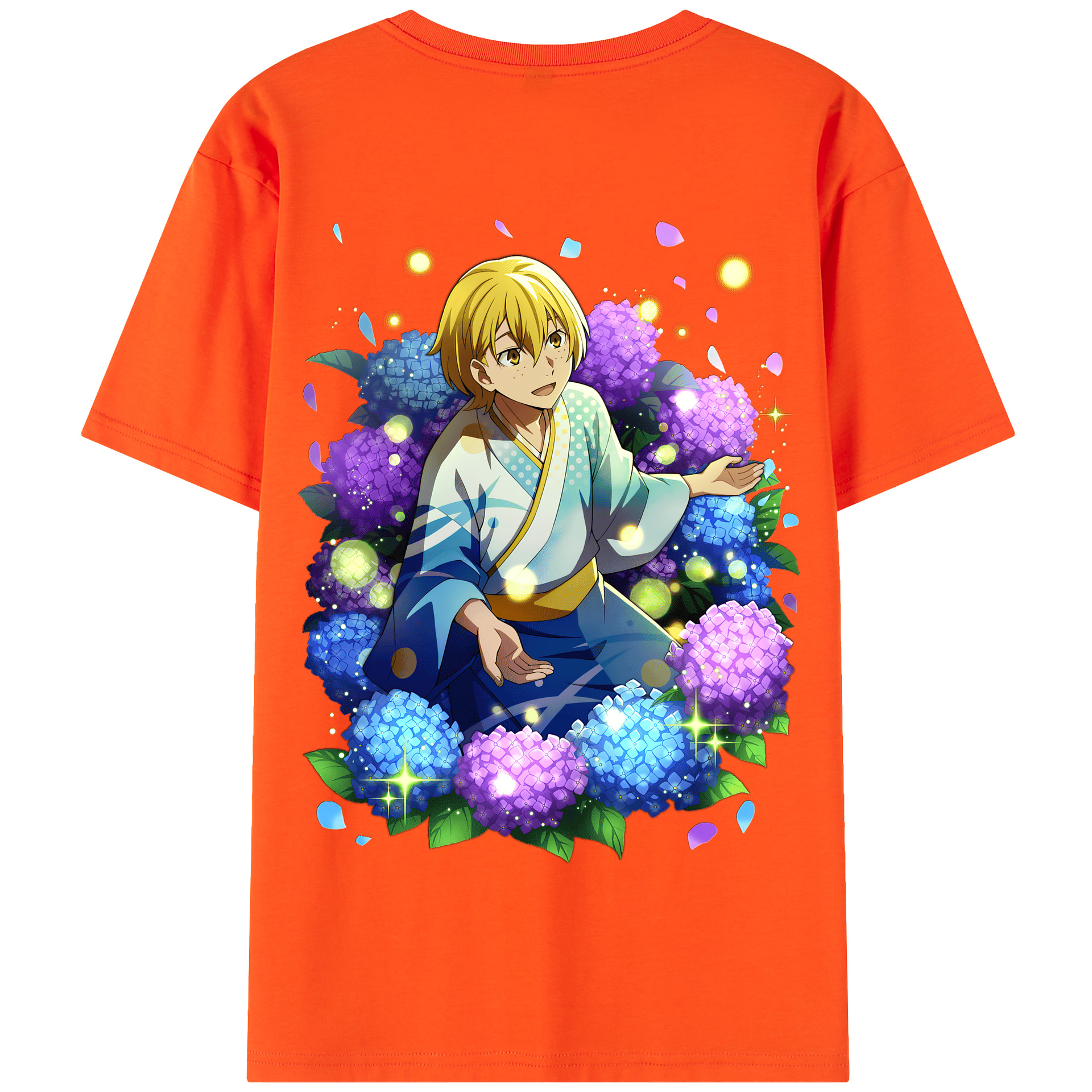 （画像用） 文豪ストレイドッグス Bungo Stray Dogs 綿100％半袖Tシャツ（背面プリント）
