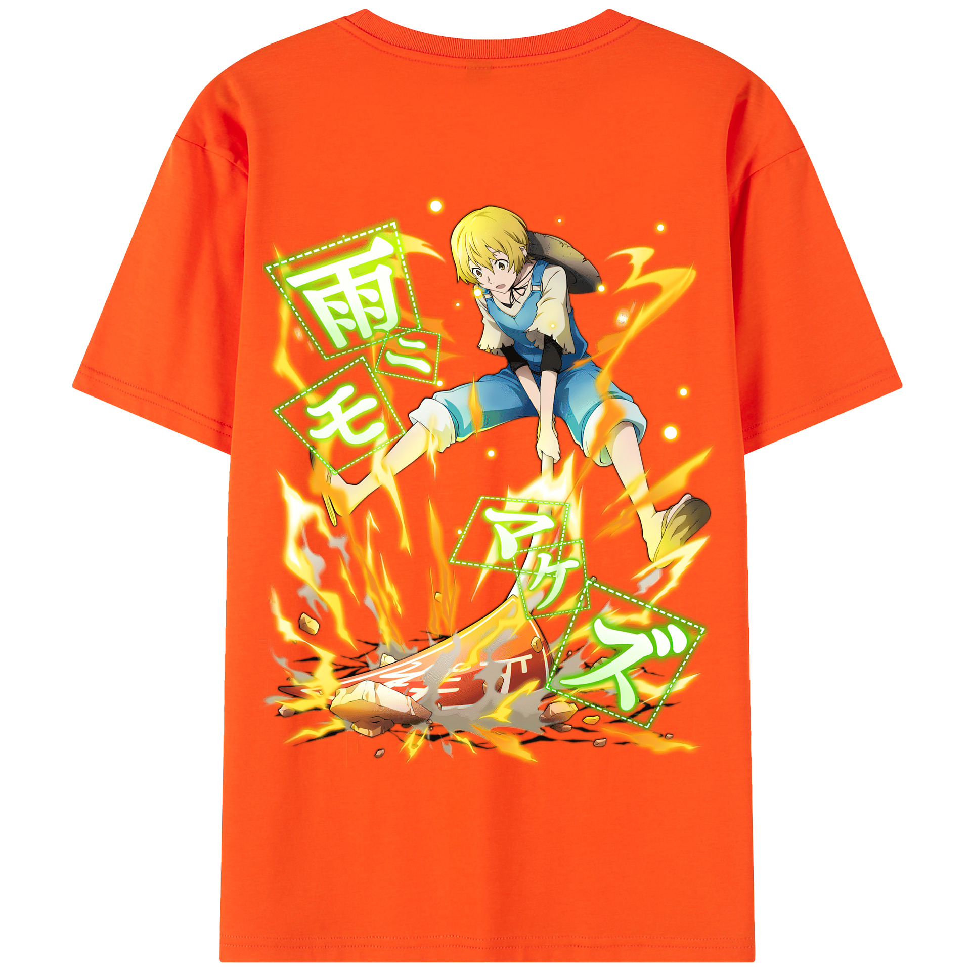 （画像用） 文豪ストレイドッグス Bungo Stray Dogs 綿100％半袖Tシャツ（背面プリント）