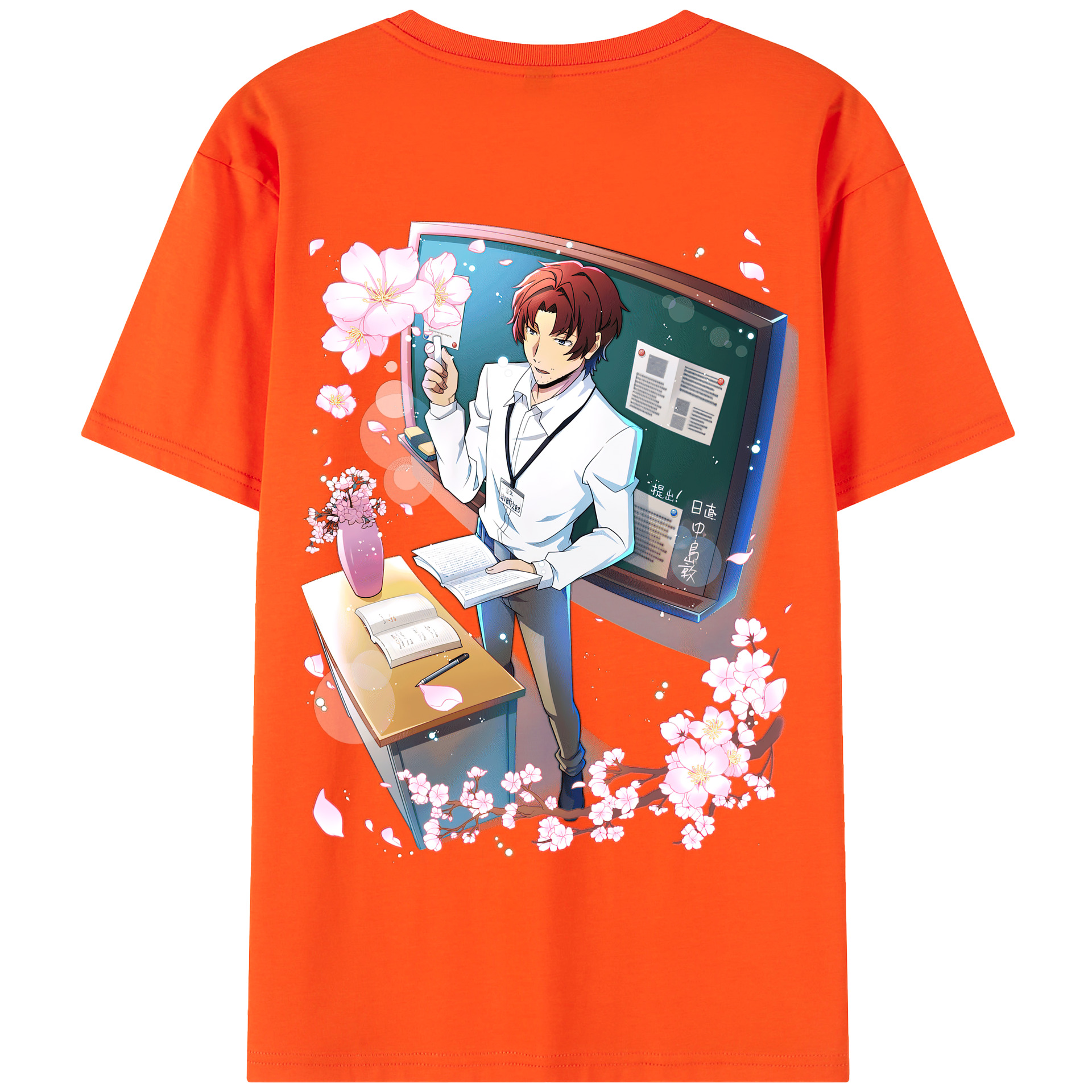 （画像用） 文豪ストレイドッグス Bungo Stray Dogs 綿100％半袖Tシャツ（背面プリント）