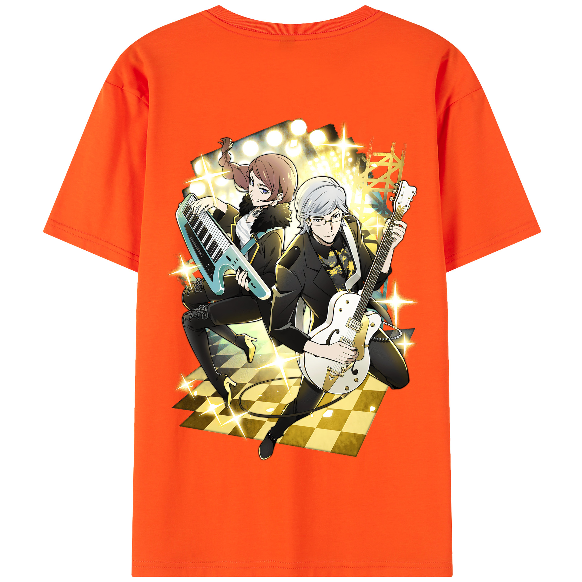 （画像用） 文豪ストレイドッグス Bungo Stray Dogs 綿100％半袖Tシャツ（背面プリント）