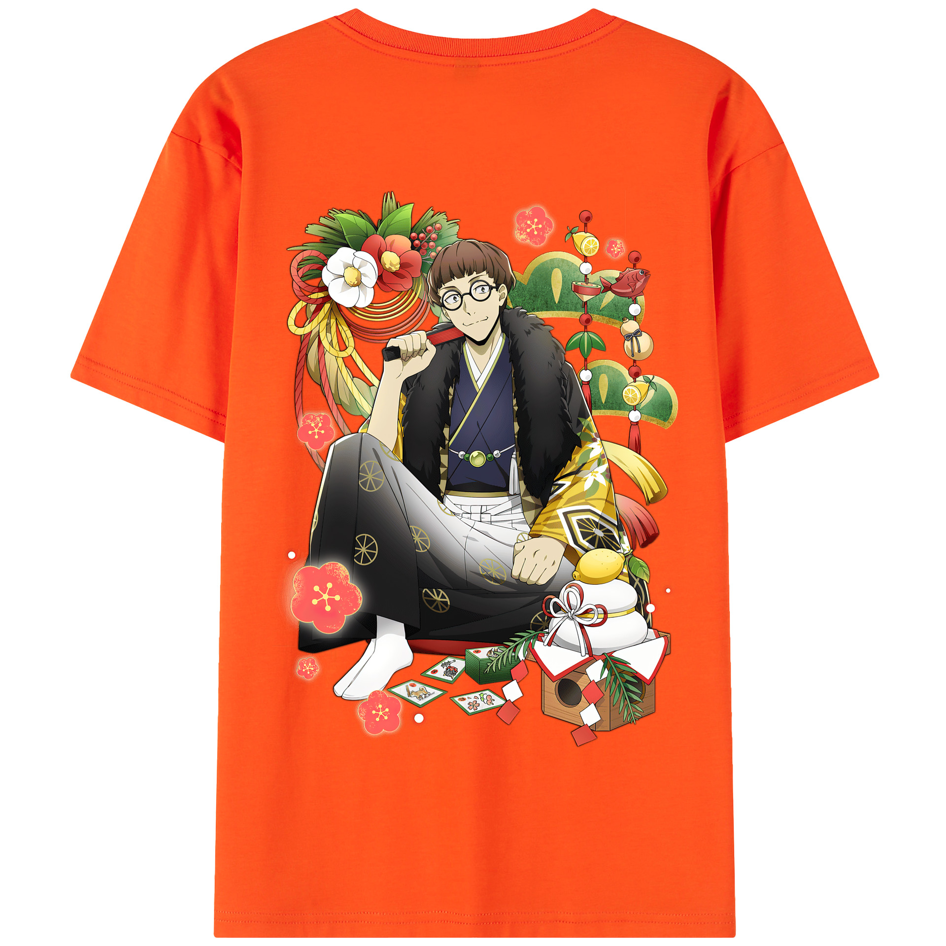 （画像用） 文豪ストレイドッグス Bungo Stray Dogs 綿100％半袖Tシャツ（背面プリント）