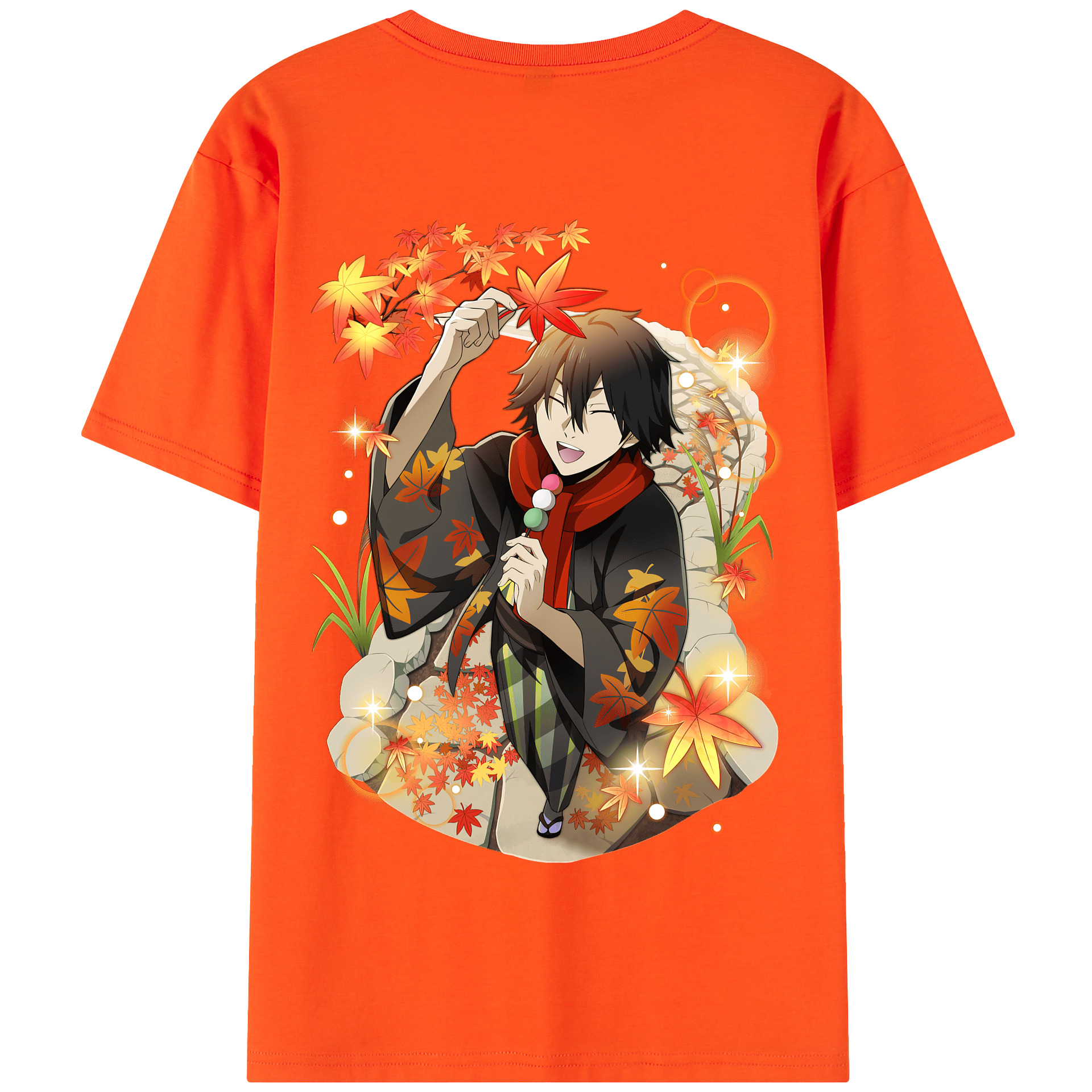 （画像用） 文豪ストレイドッグス Bungo Stray Dogs 綿100％半袖Tシャツ（背面プリント）