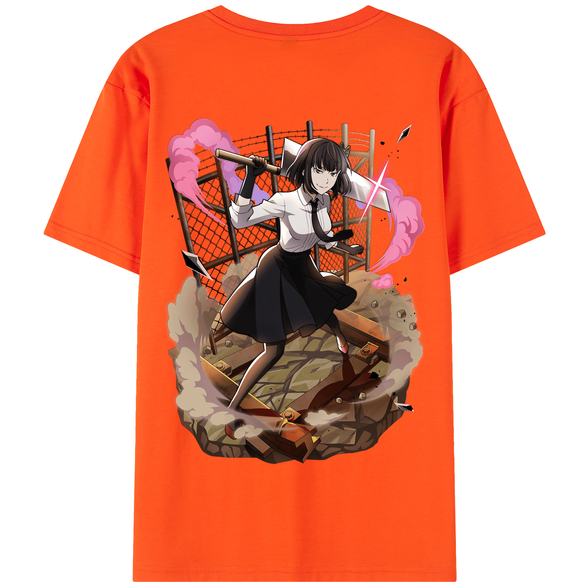 （画像用） 文豪ストレイドッグス Bungo Stray Dogs 綿100％半袖Tシャツ（背面プリント）