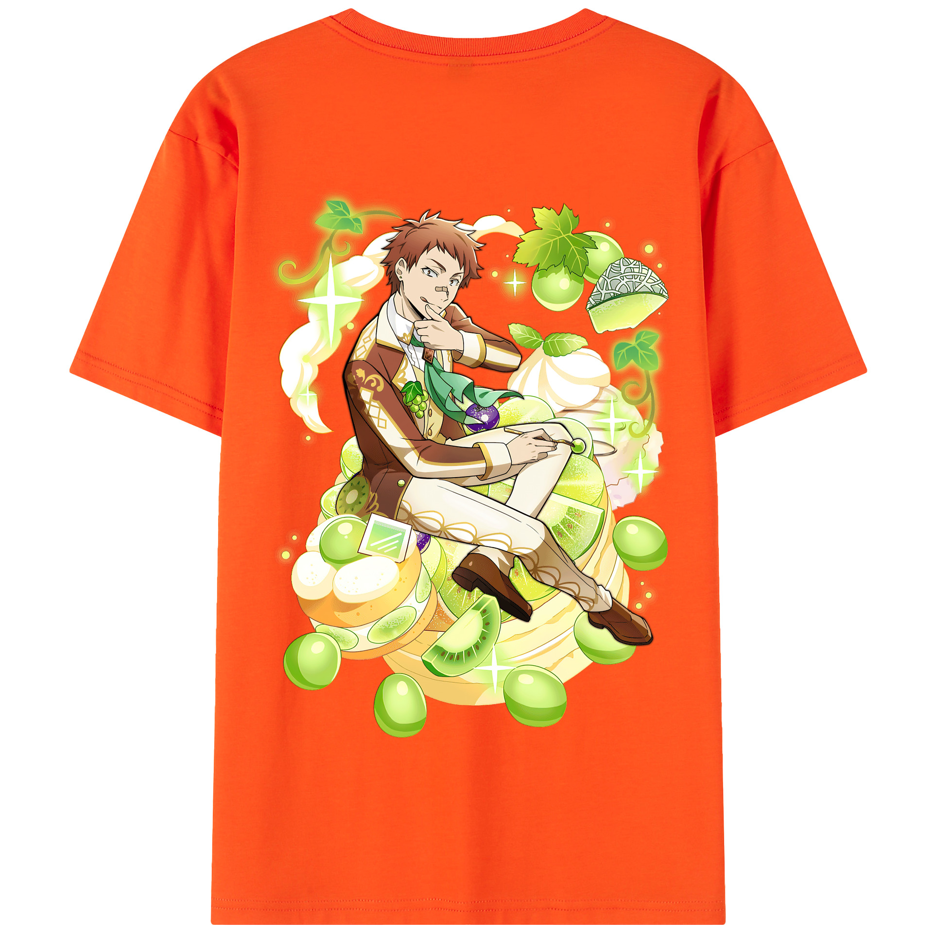 （画像用） 文豪ストレイドッグス Bungo Stray Dogs 綿100％半袖Tシャツ（背面プリント）