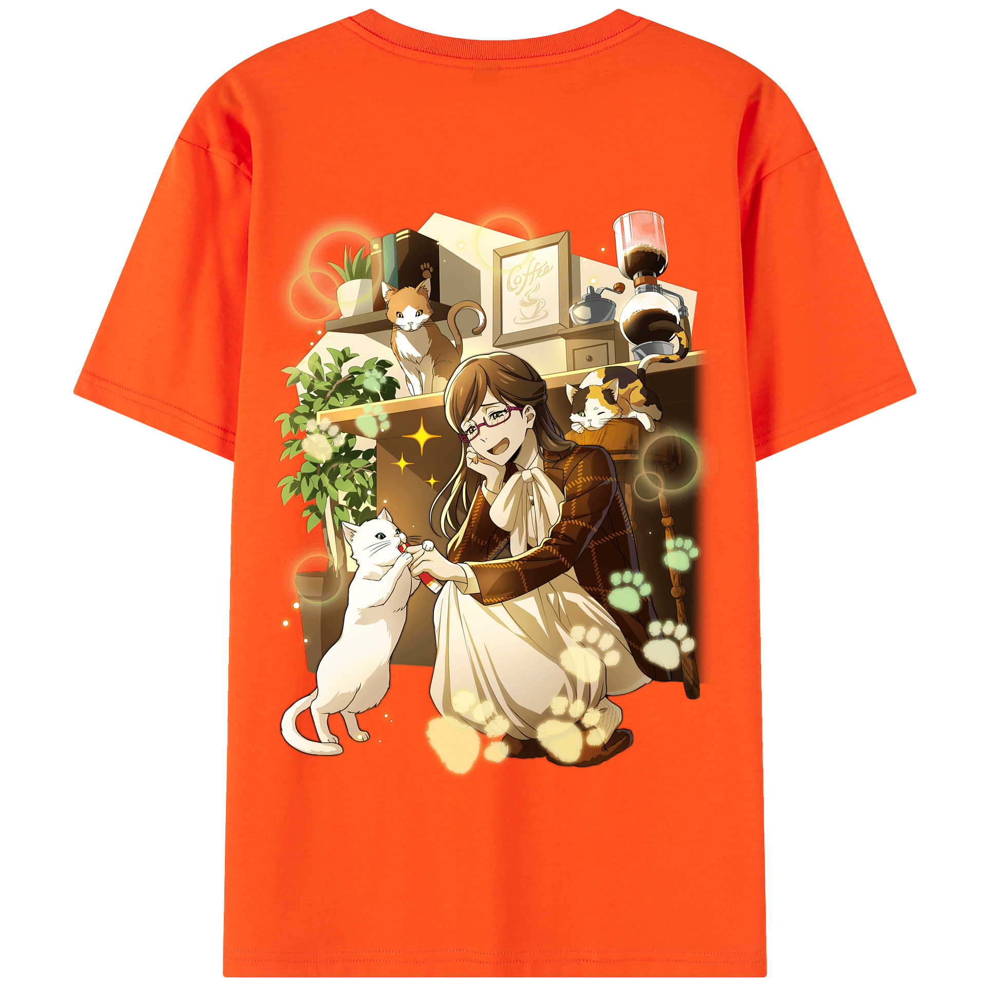 （画像用） 文豪ストレイドッグス Bungo Stray Dogs 綿100％半袖Tシャツ（背面プリント）