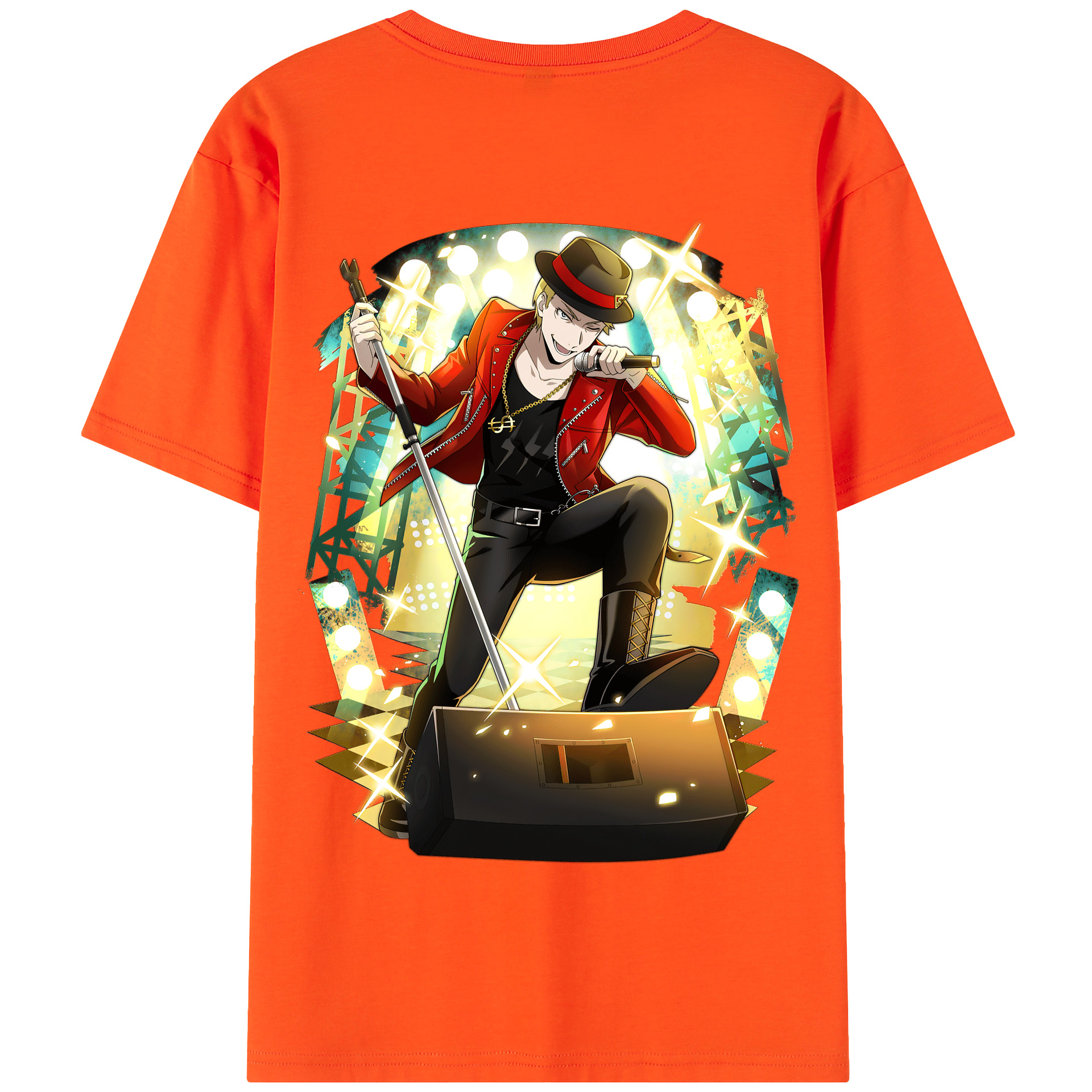 （画像用） 文豪ストレイドッグス Bungo Stray Dogs 綿100％半袖Tシャツ（背面プリント）