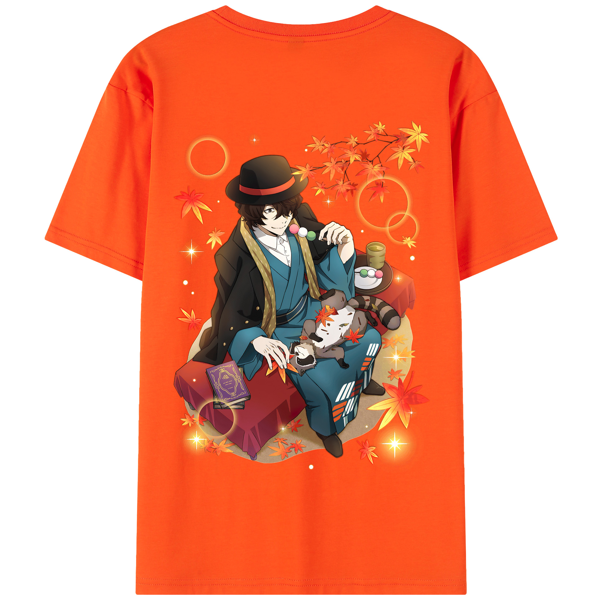 （画像用） 文豪ストレイドッグス Bungo Stray Dogs 綿100％半袖Tシャツ（背面プリント）