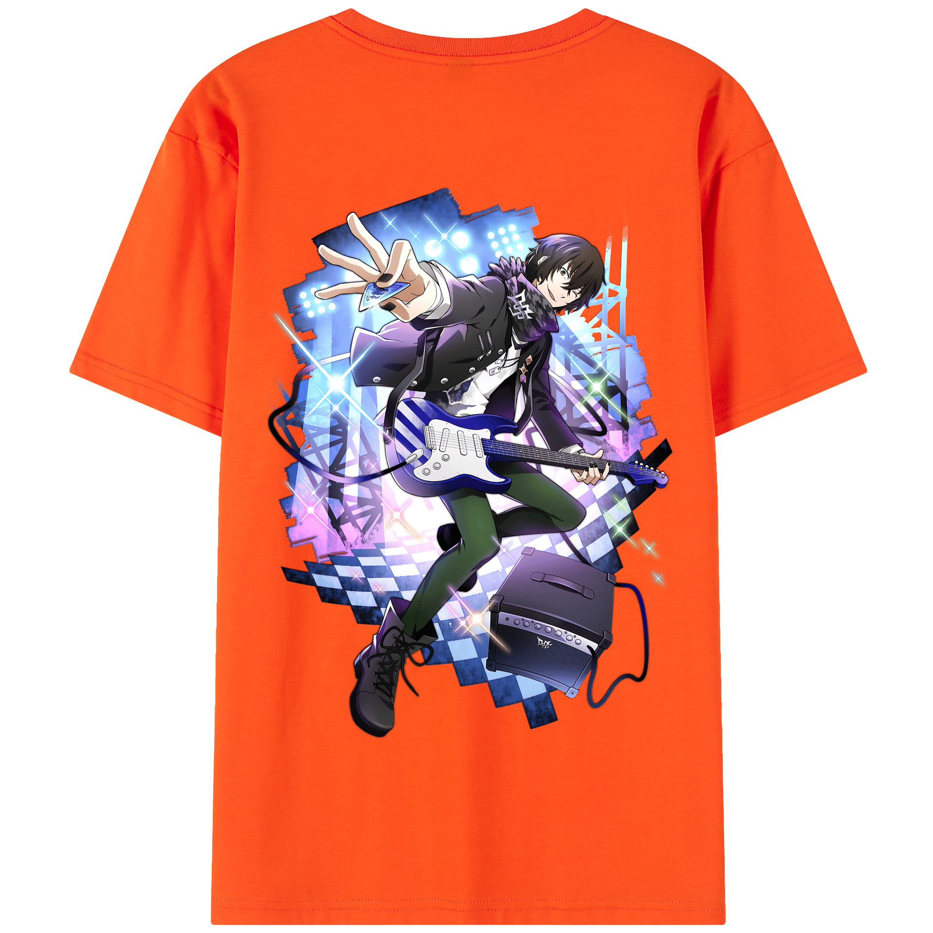 （画像用） 文豪ストレイドッグス Bungo Stray Dogs 綿100％半袖Tシャツ（背面プリント）