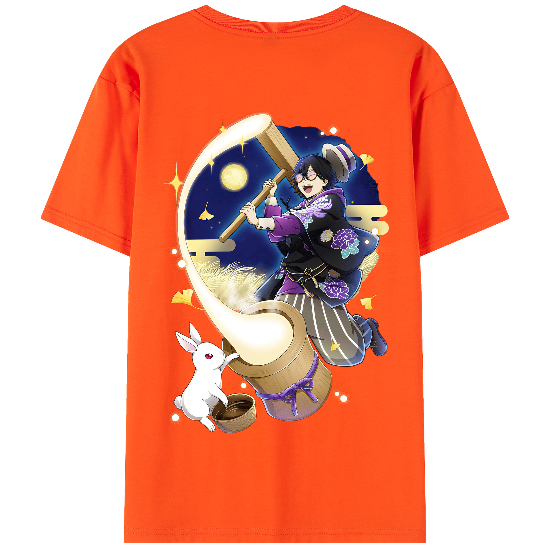 （画像用） 文豪ストレイドッグス Bungo Stray Dogs 綿100％半袖Tシャツ（背面プリント）