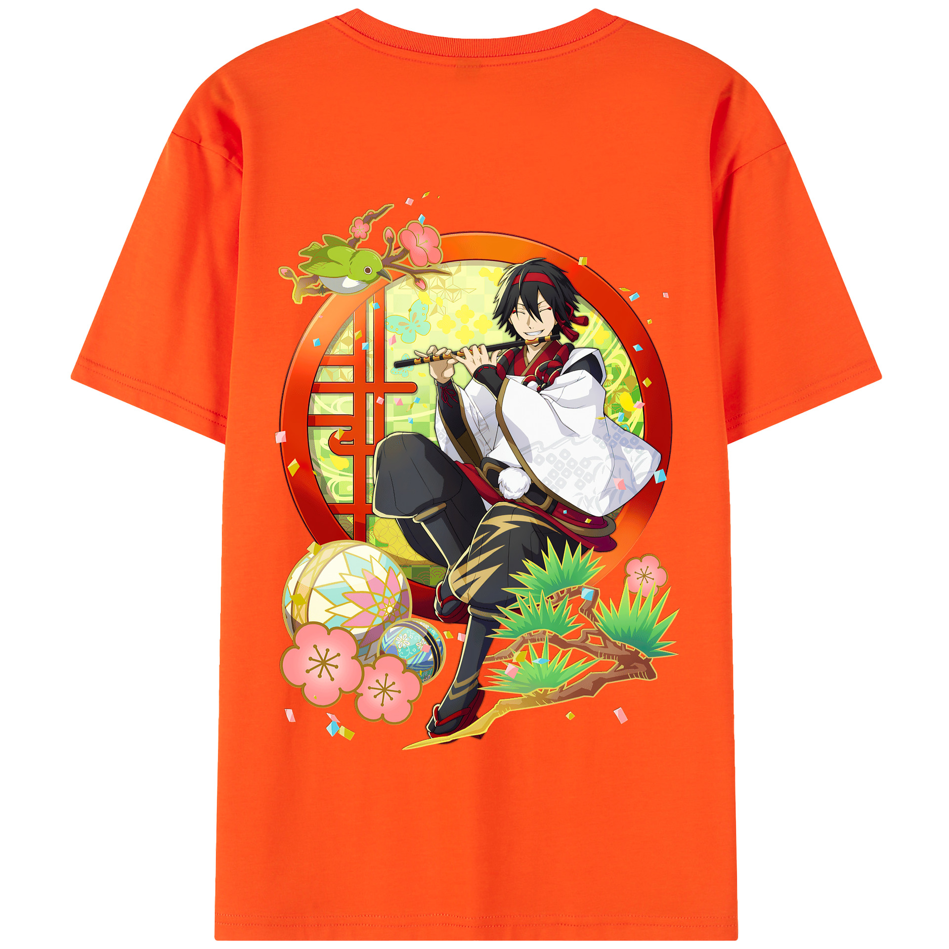 （画像用） 文豪ストレイドッグス Bungo Stray Dogs 綿100％半袖Tシャツ（背面プリント）