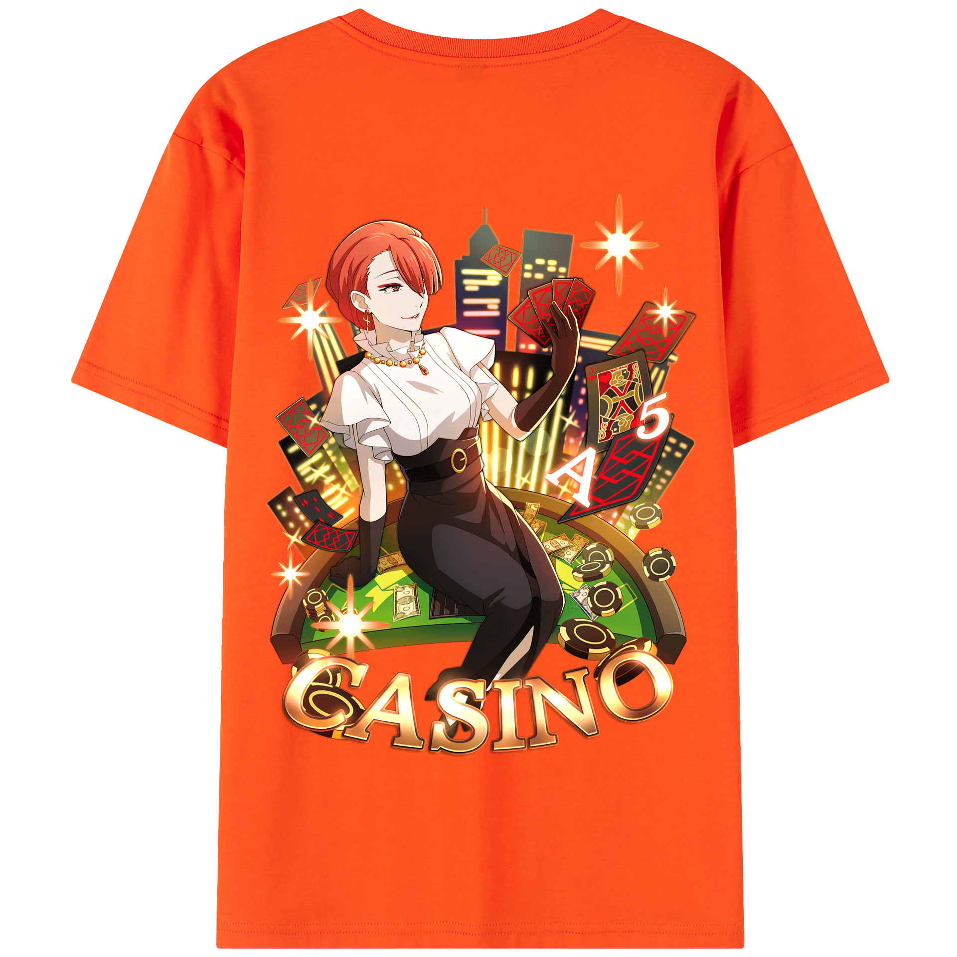 （画像用） 文豪ストレイドッグス Bungo Stray Dogs 綿100％半袖Tシャツ（背面プリント）