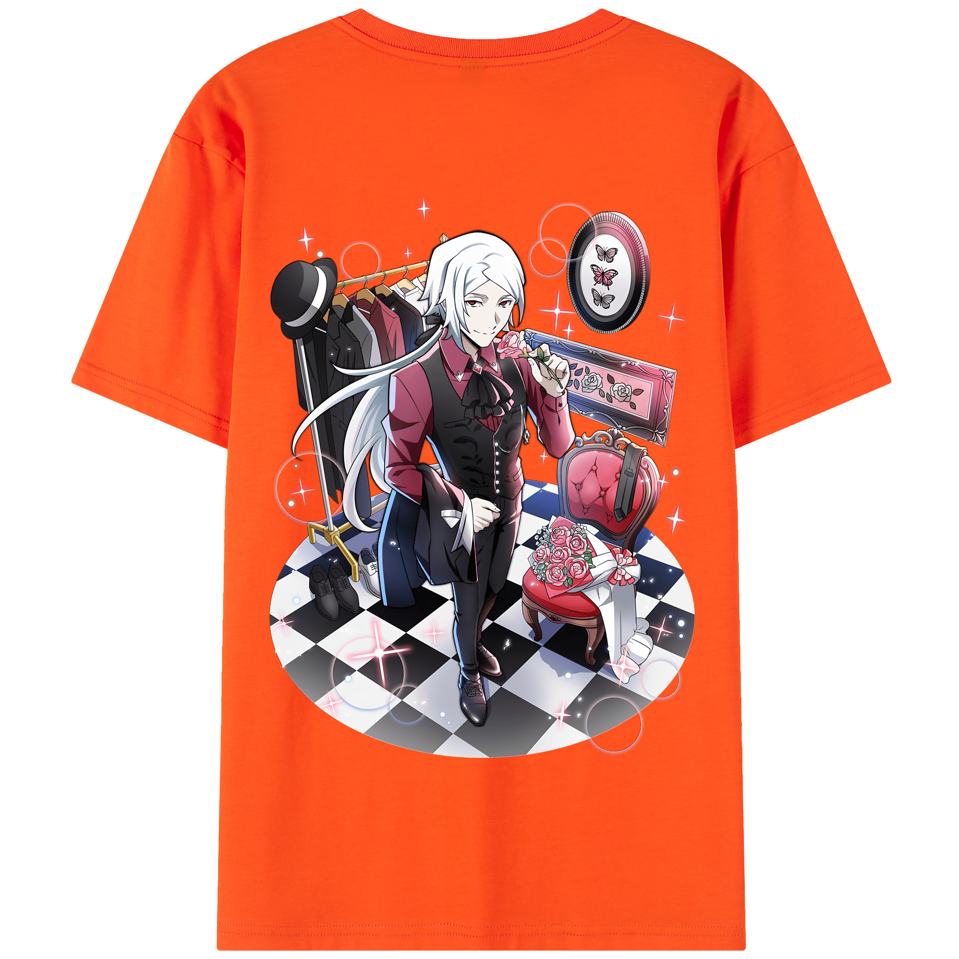 （画像用） 文豪ストレイドッグス Bungo Stray Dogs 綿100％半袖Tシャツ（背面プリント）