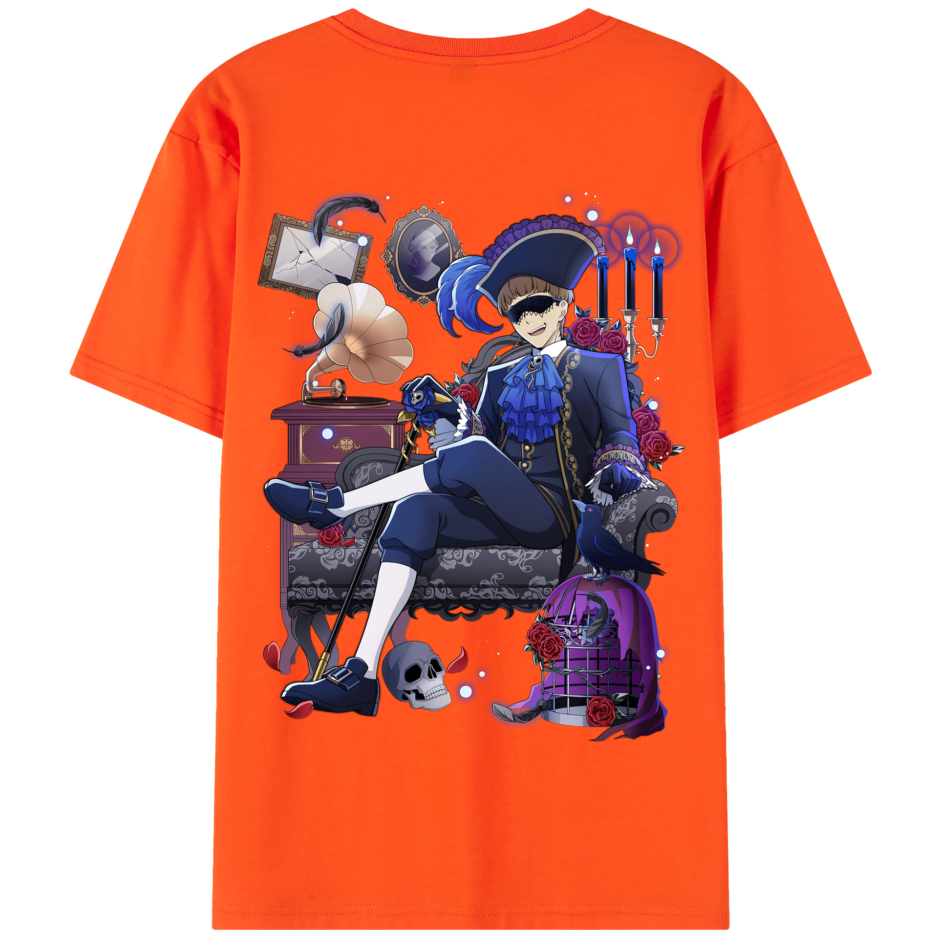 （画像用） 文豪ストレイドッグス Bungo Stray Dogs 綿100％半袖Tシャツ（背面プリント）