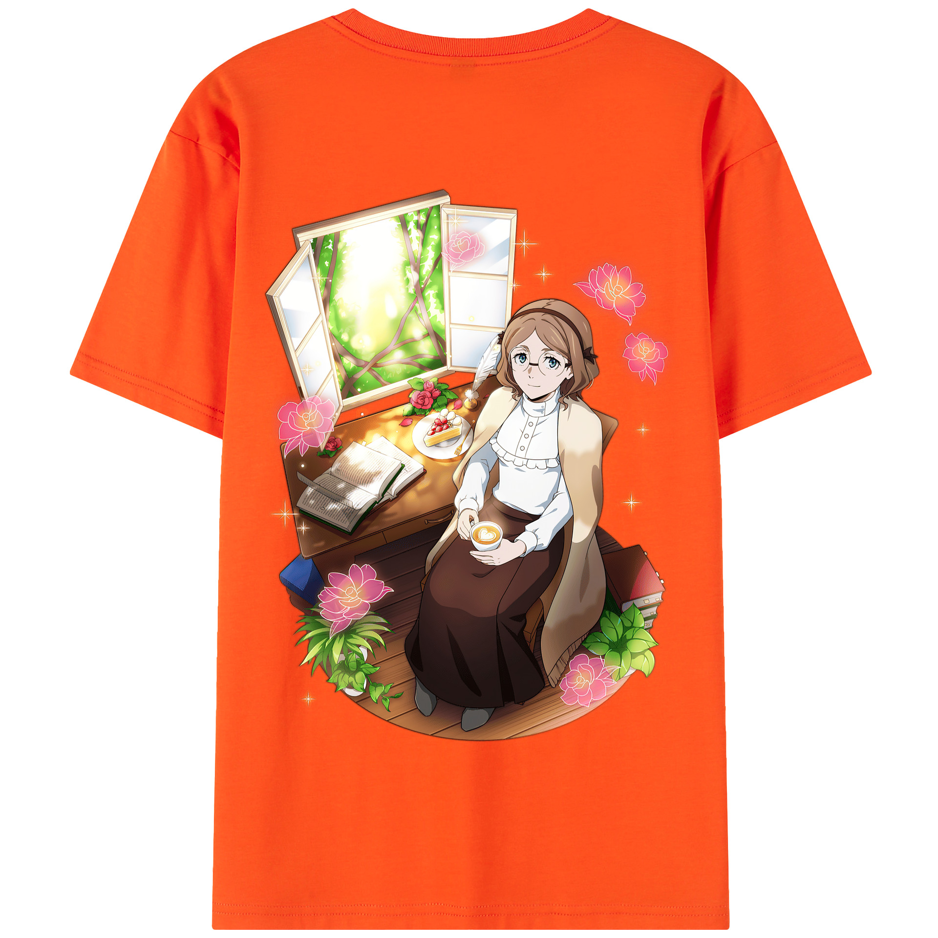 （画像用） 文豪ストレイドッグス Bungo Stray Dogs 綿100％半袖Tシャツ（背面プリント）