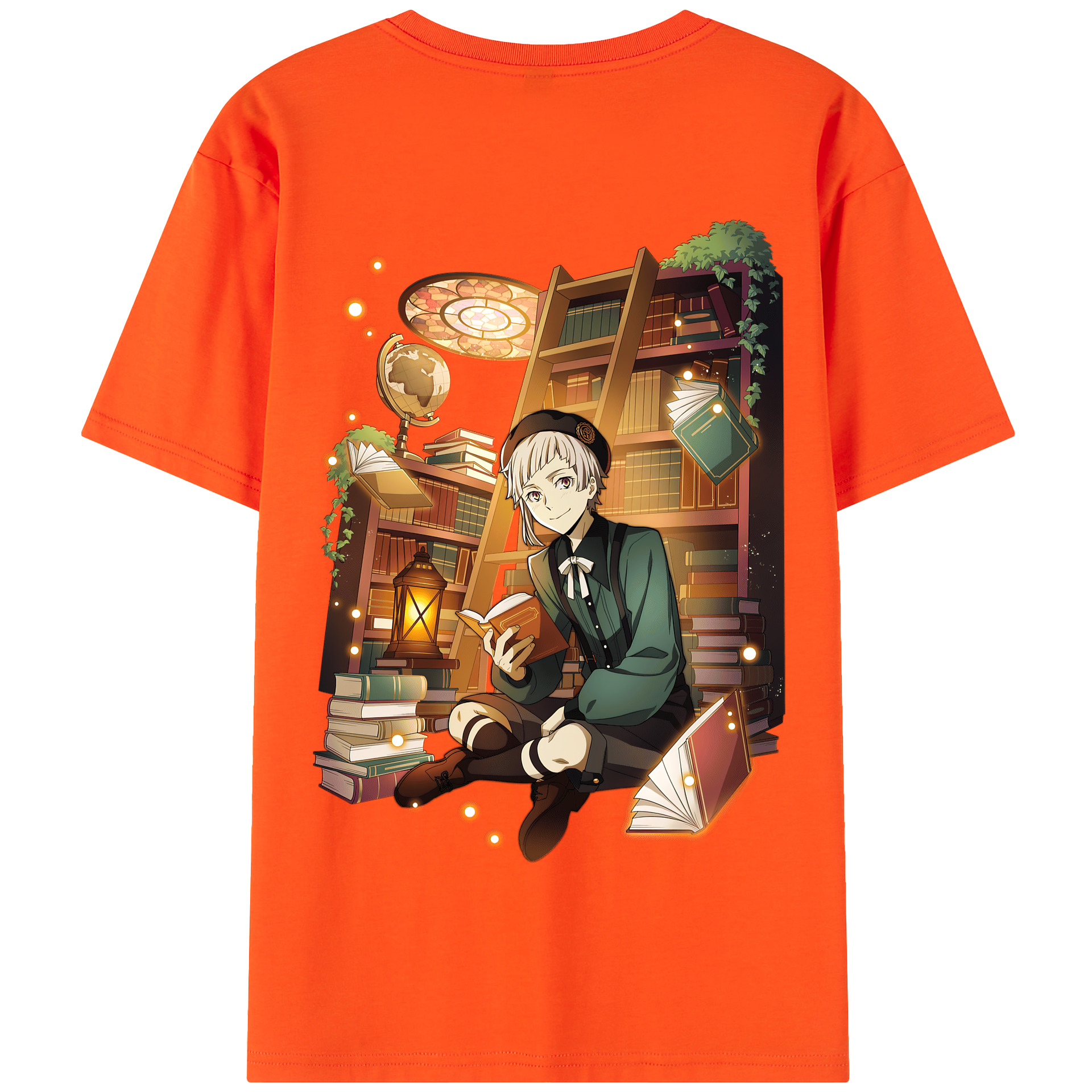 （画像用） 文豪ストレイドッグス Bungo Stray Dogs 綿100％半袖Tシャツ（背面プリント）
