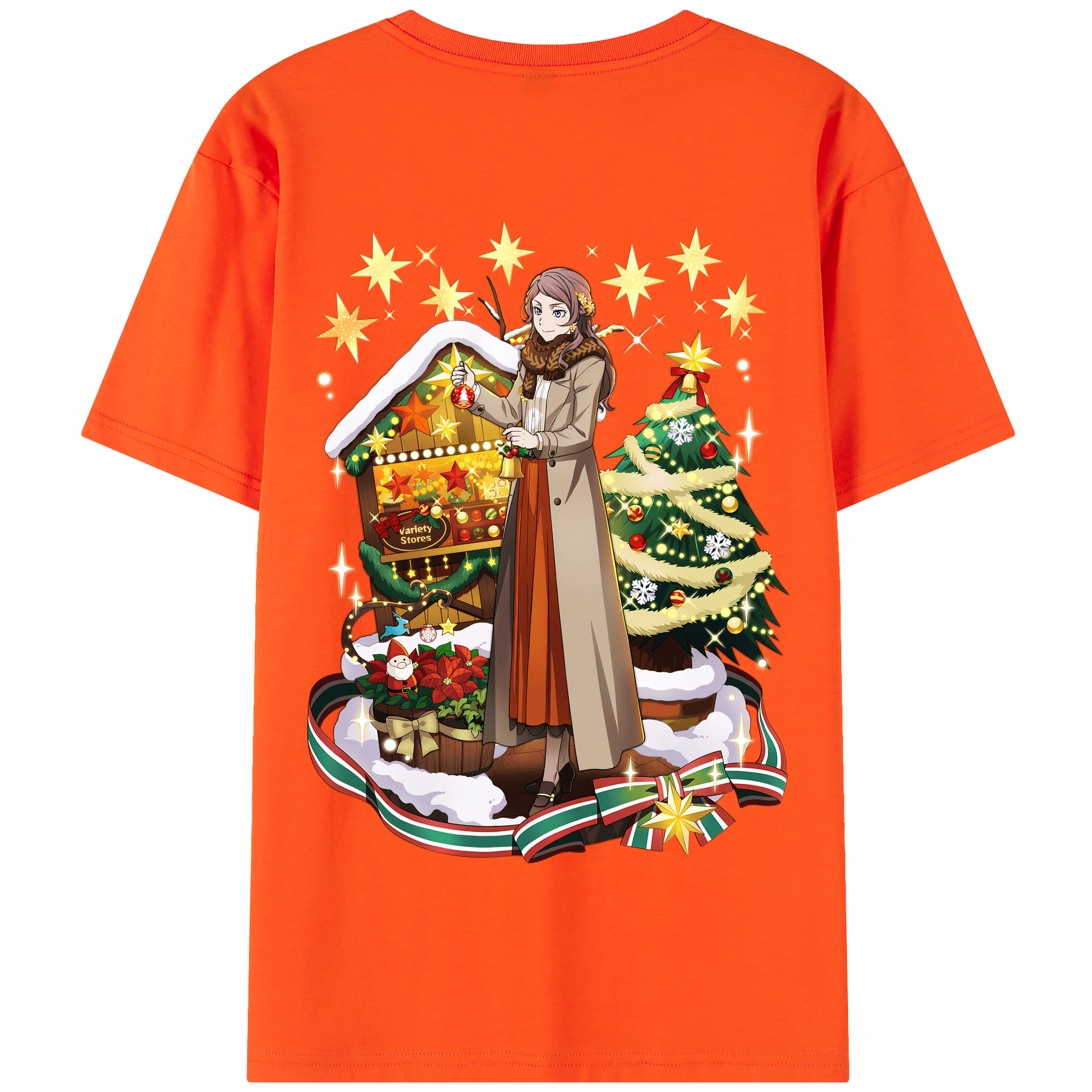 （画像用） 文豪ストレイドッグス Bungo Stray Dogs 綿100％半袖Tシャツ（背面プリント）