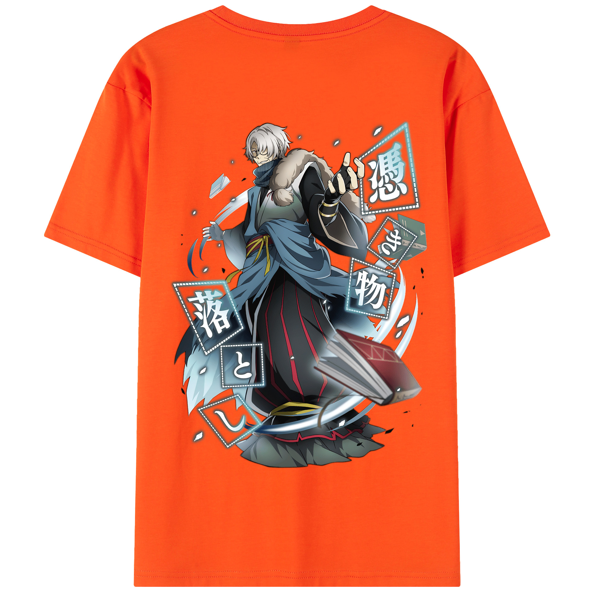 （画像用） 文豪ストレイドッグス Bungo Stray Dogs 綿100％半袖Tシャツ（背面プリント）