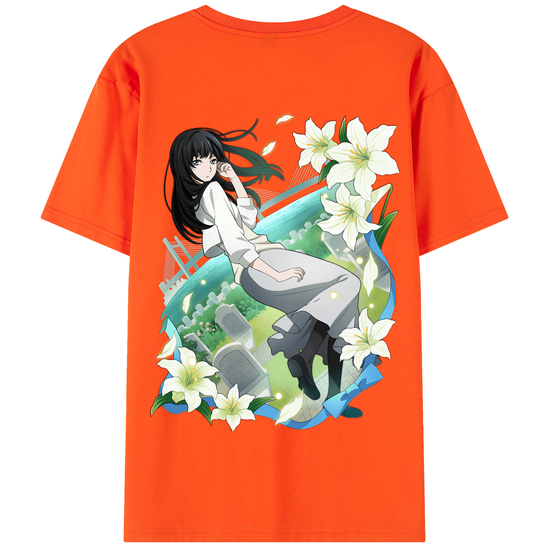 （画像用） 文豪ストレイドッグス Bungo Stray Dogs 綿100％半袖Tシャツ（背面プリント）