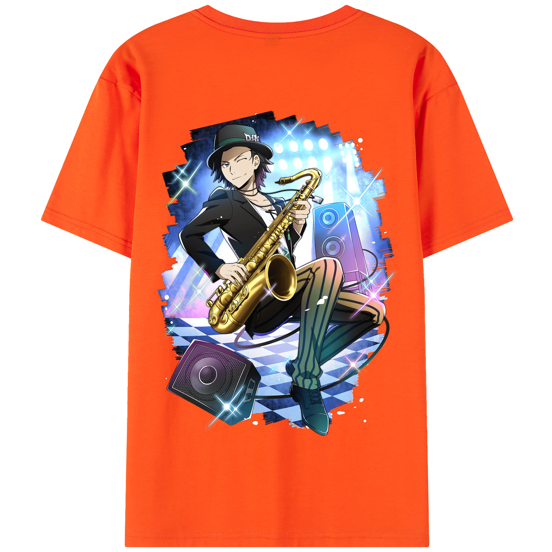 （画像用） 文豪ストレイドッグス Bungo Stray Dogs 綿100％半袖Tシャツ（背面プリント）