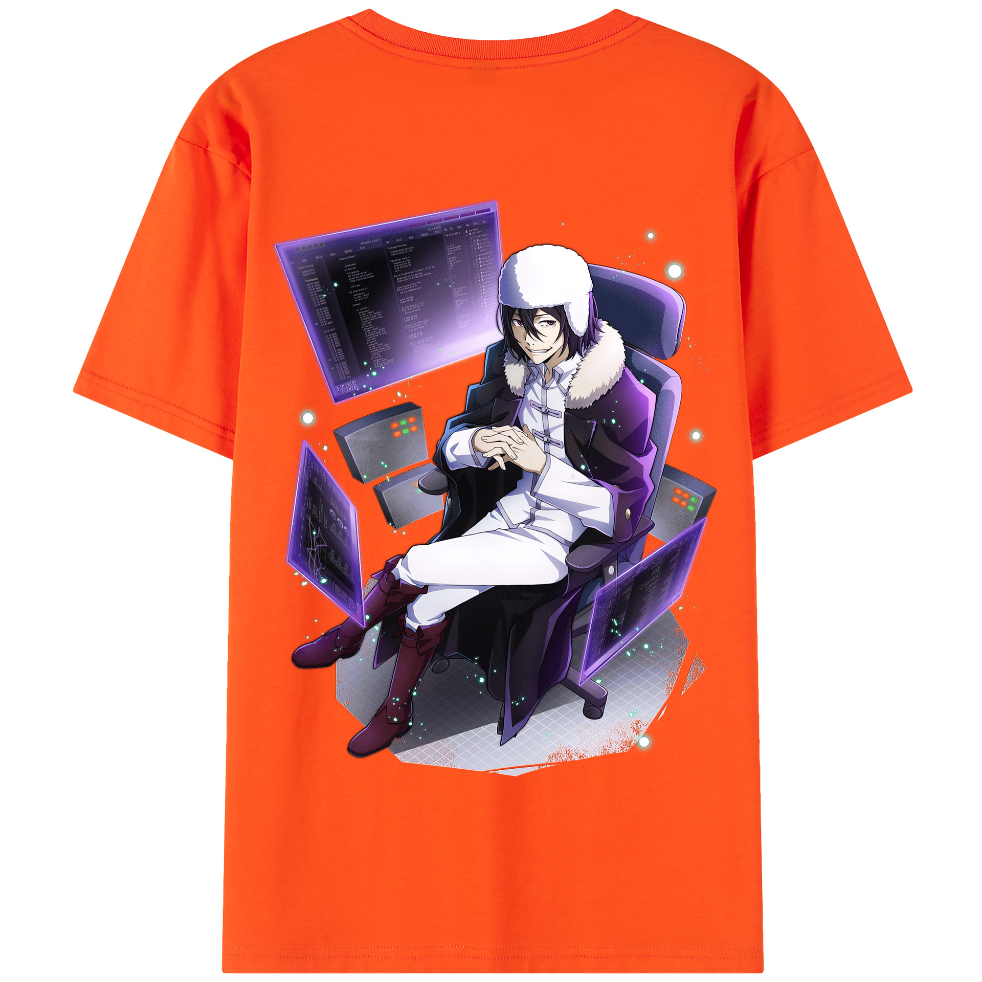 （画像用） 文豪ストレイドッグス Bungo Stray Dogs 綿100％半袖Tシャツ（背面プリント）