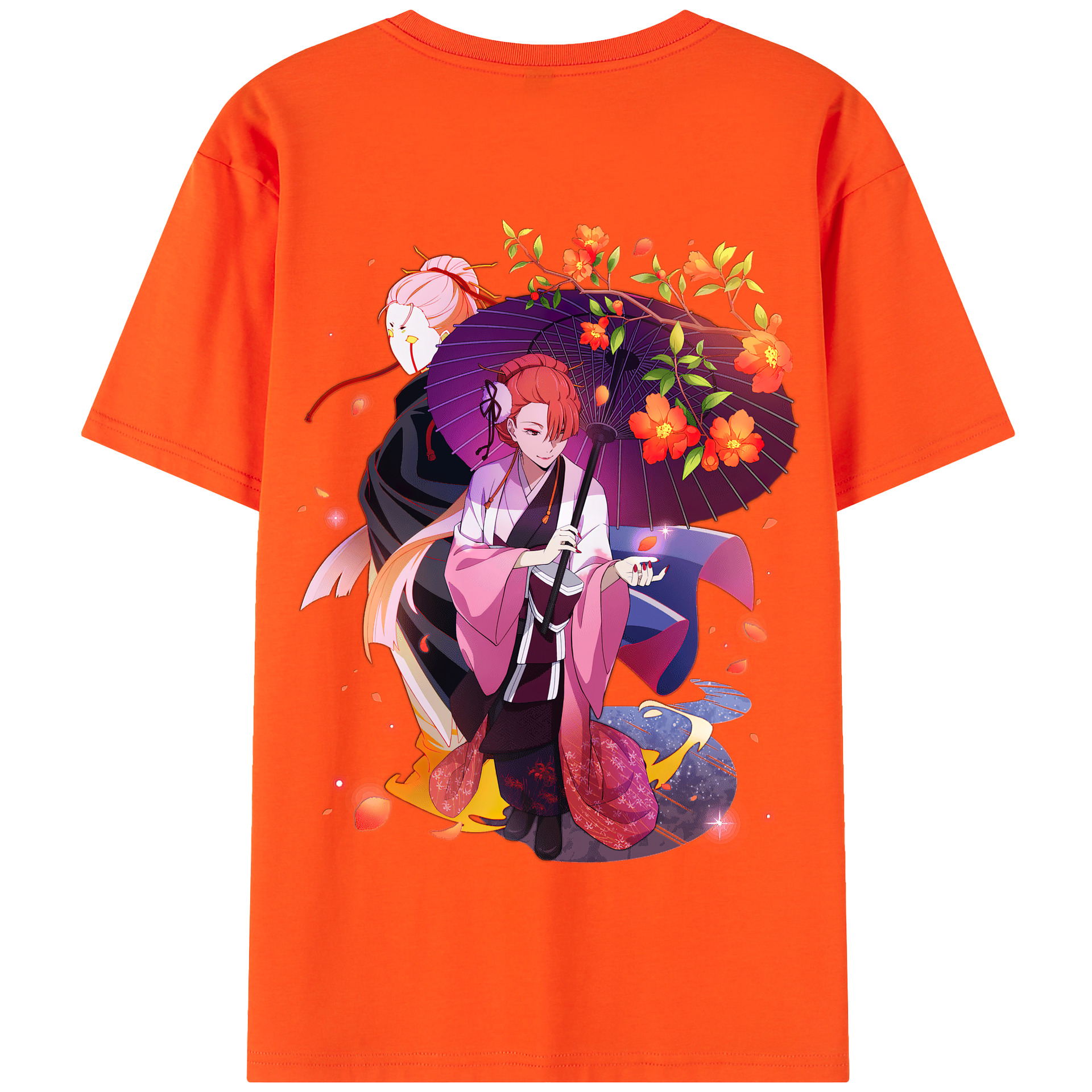 （画像用） 文豪ストレイドッグス Bungo Stray Dogs 綿100％半袖Tシャツ（背面プリント）
