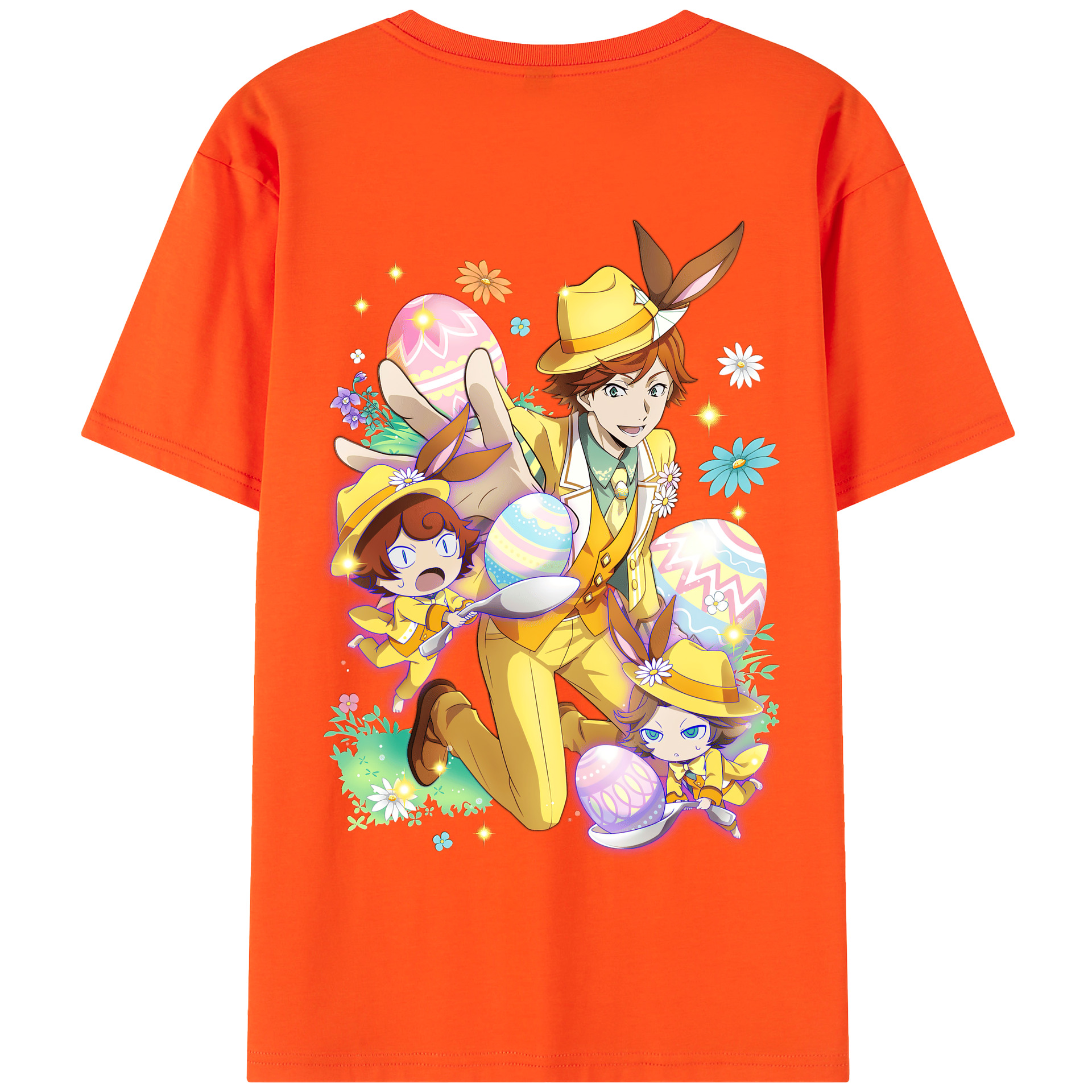 （画像用） 文豪ストレイドッグス Bungo Stray Dogs 綿100％半袖Tシャツ（背面プリント）