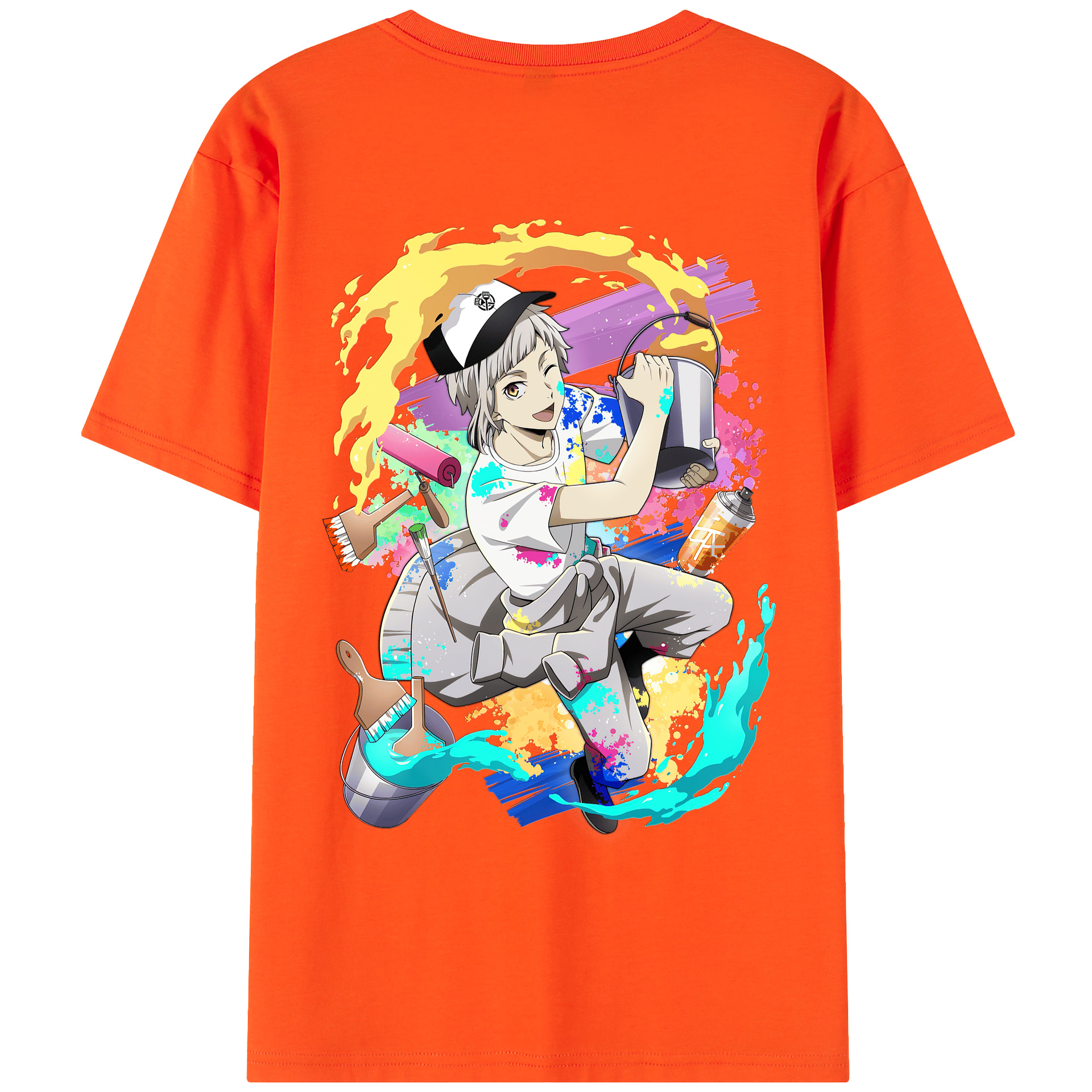 （画像用） 文豪ストレイドッグス Bungo Stray Dogs 綿100％半袖Tシャツ（背面プリント）