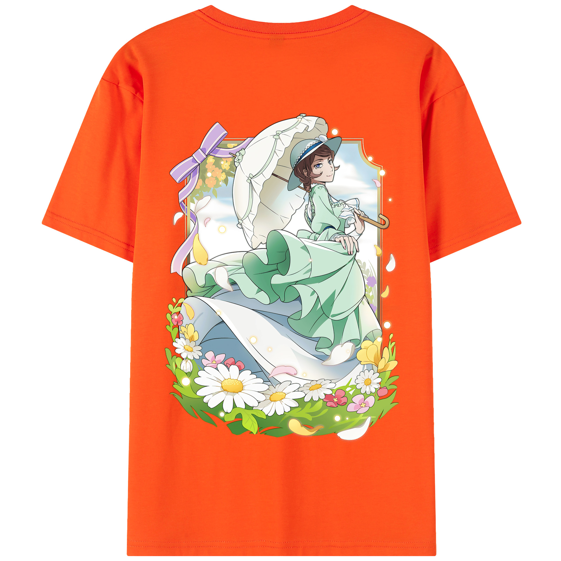（画像用） 文豪ストレイドッグス Bungo Stray Dogs 綿100％半袖Tシャツ（背面プリント）