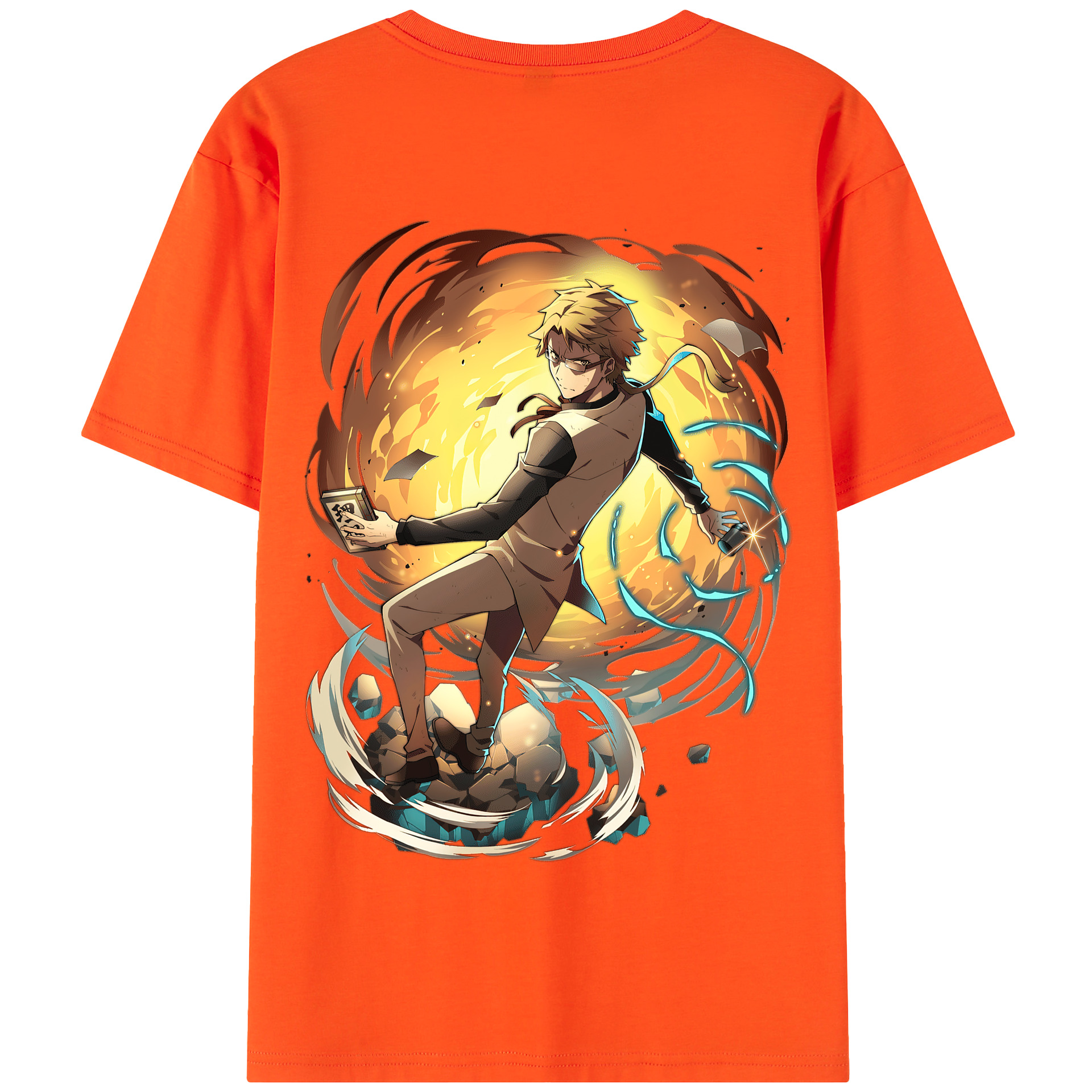 （画像用） 文豪ストレイドッグス Bungo Stray Dogs 綿100％半袖Tシャツ（背面プリント）