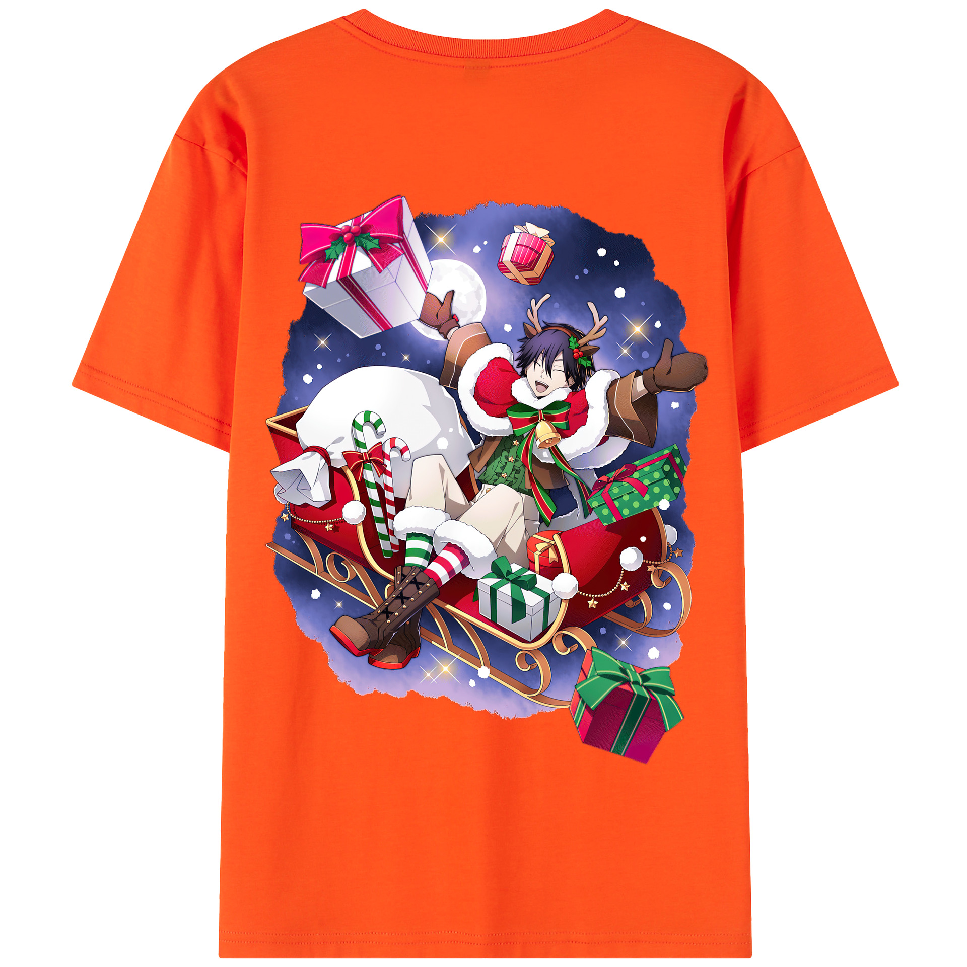 （画像用） 文豪ストレイドッグス Bungo Stray Dogs 綿100％半袖Tシャツ（背面プリント）