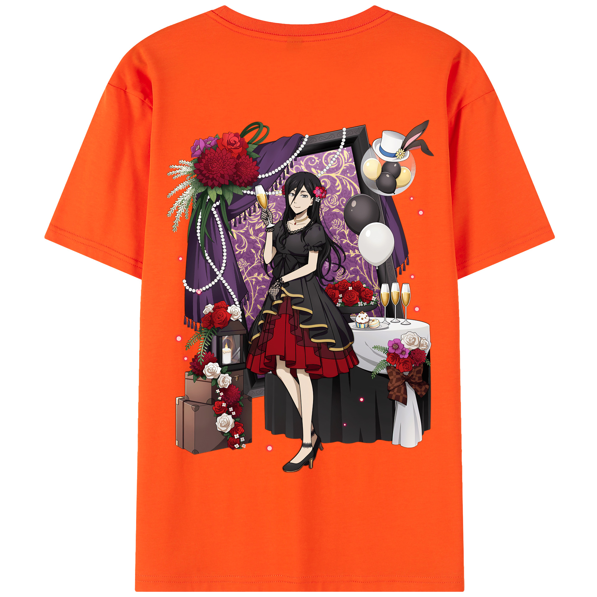 （画像用） 文豪ストレイドッグス Bungo Stray Dogs 綿100％半袖Tシャツ（背面プリント）