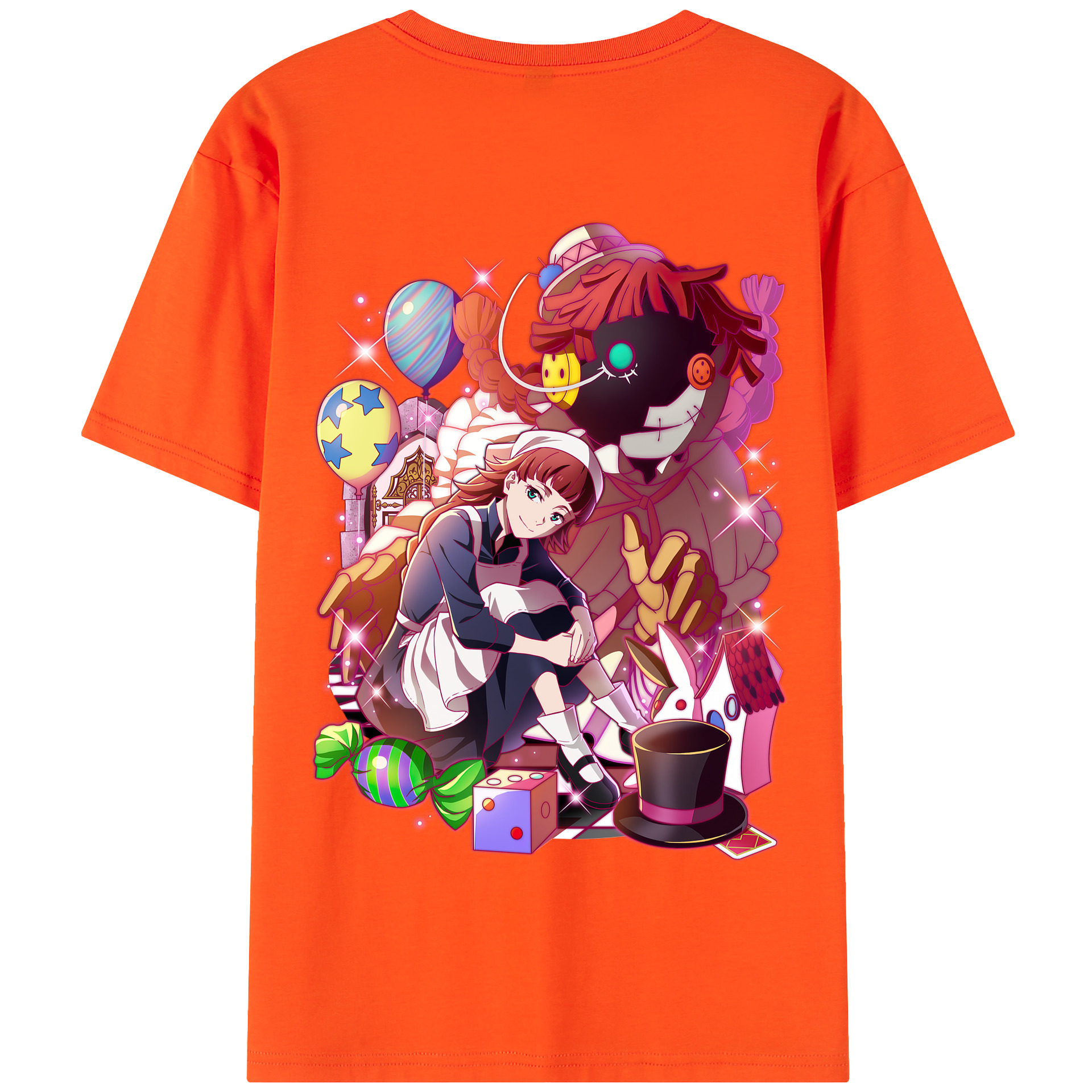 （画像用） 文豪ストレイドッグス Bungo Stray Dogs 綿100％半袖Tシャツ（背面プリント）
