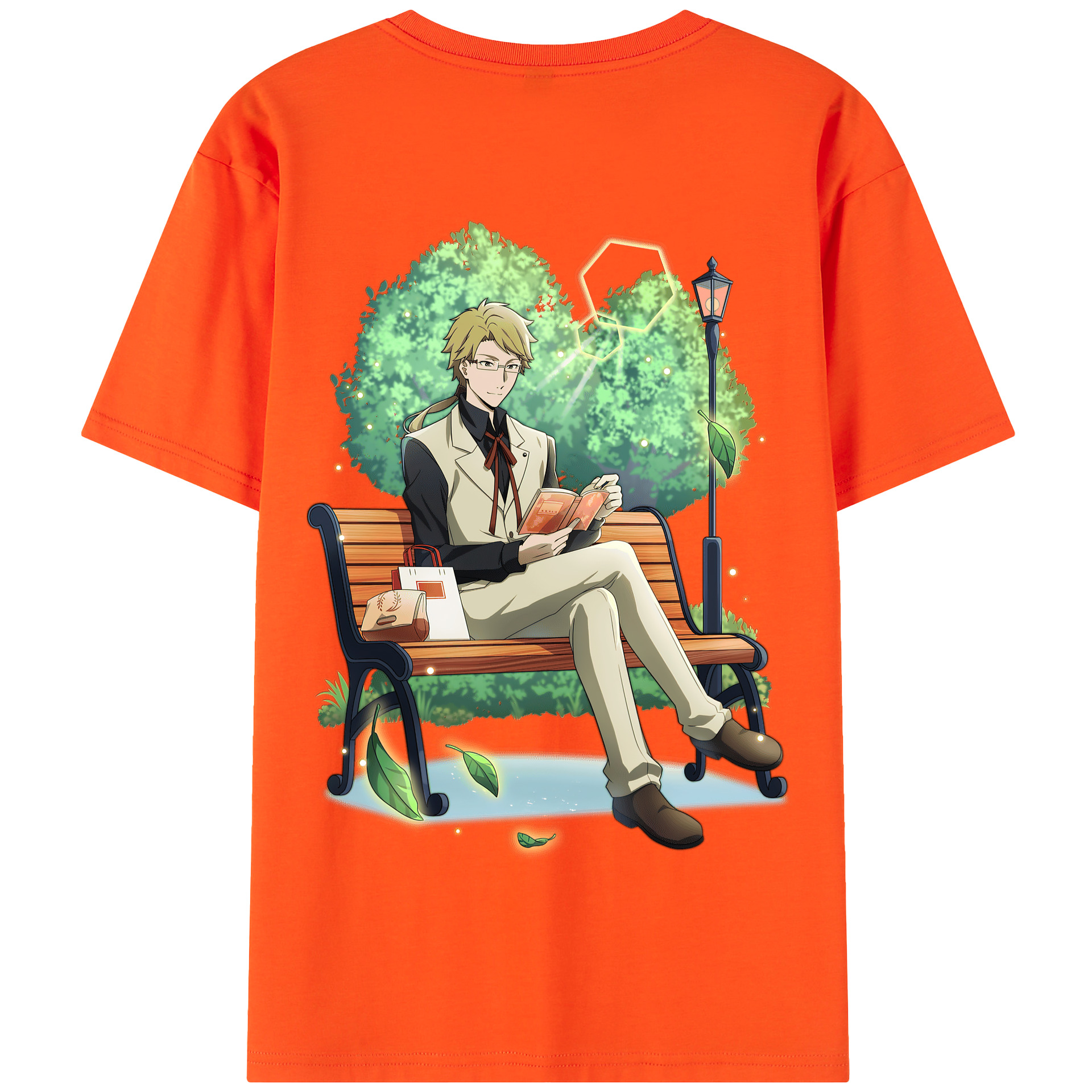 （画像用） 文豪ストレイドッグス Bungo Stray Dogs 綿100％半袖Tシャツ（背面プリント）