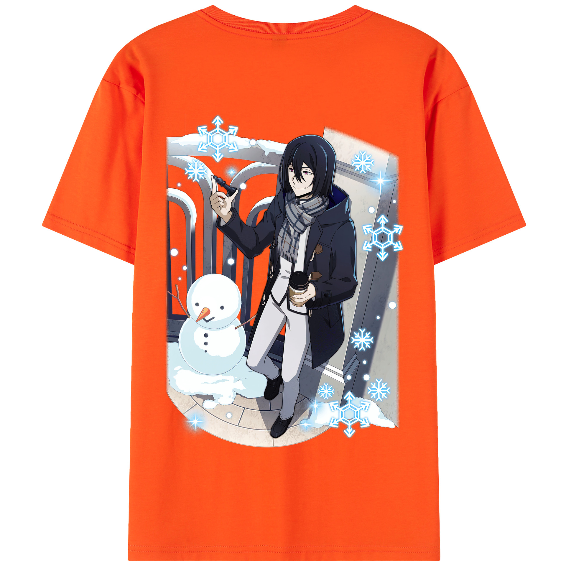 （画像用） 文豪ストレイドッグス Bungo Stray Dogs 綿100％半袖Tシャツ（背面プリント）