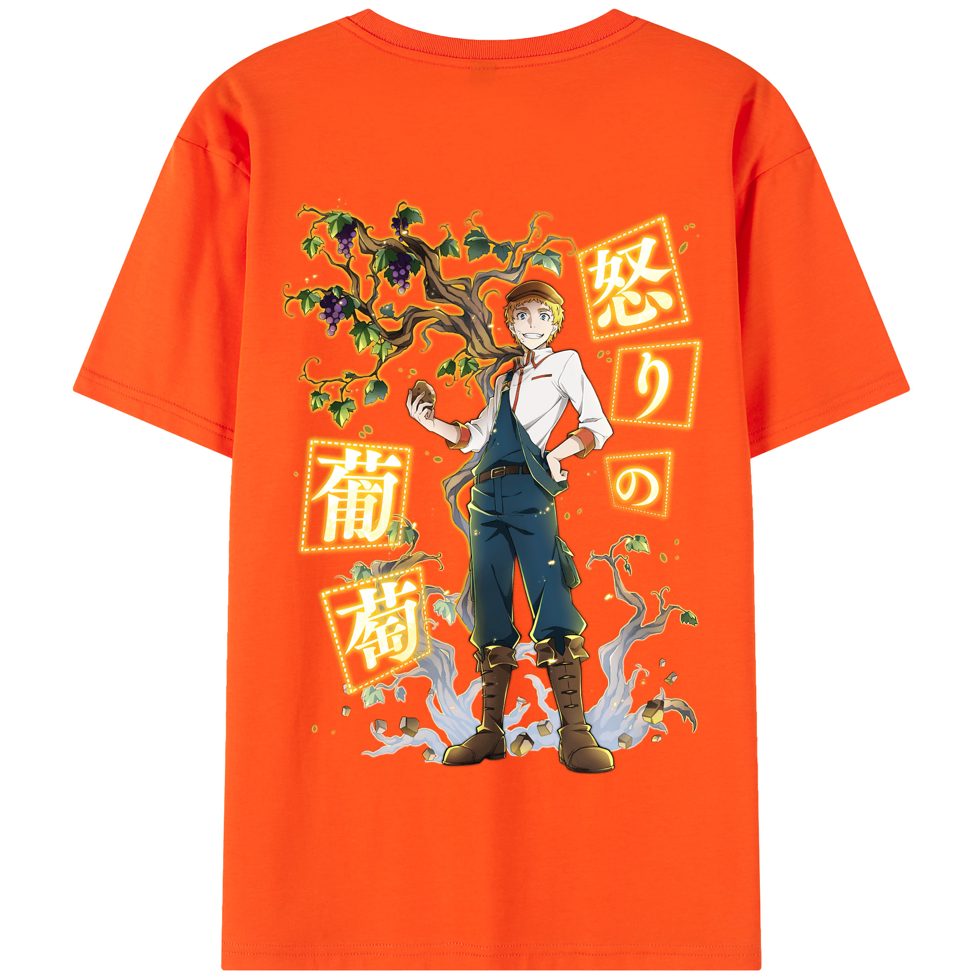 （画像用） 文豪ストレイドッグス Bungo Stray Dogs 綿100％半袖Tシャツ（背面プリント）