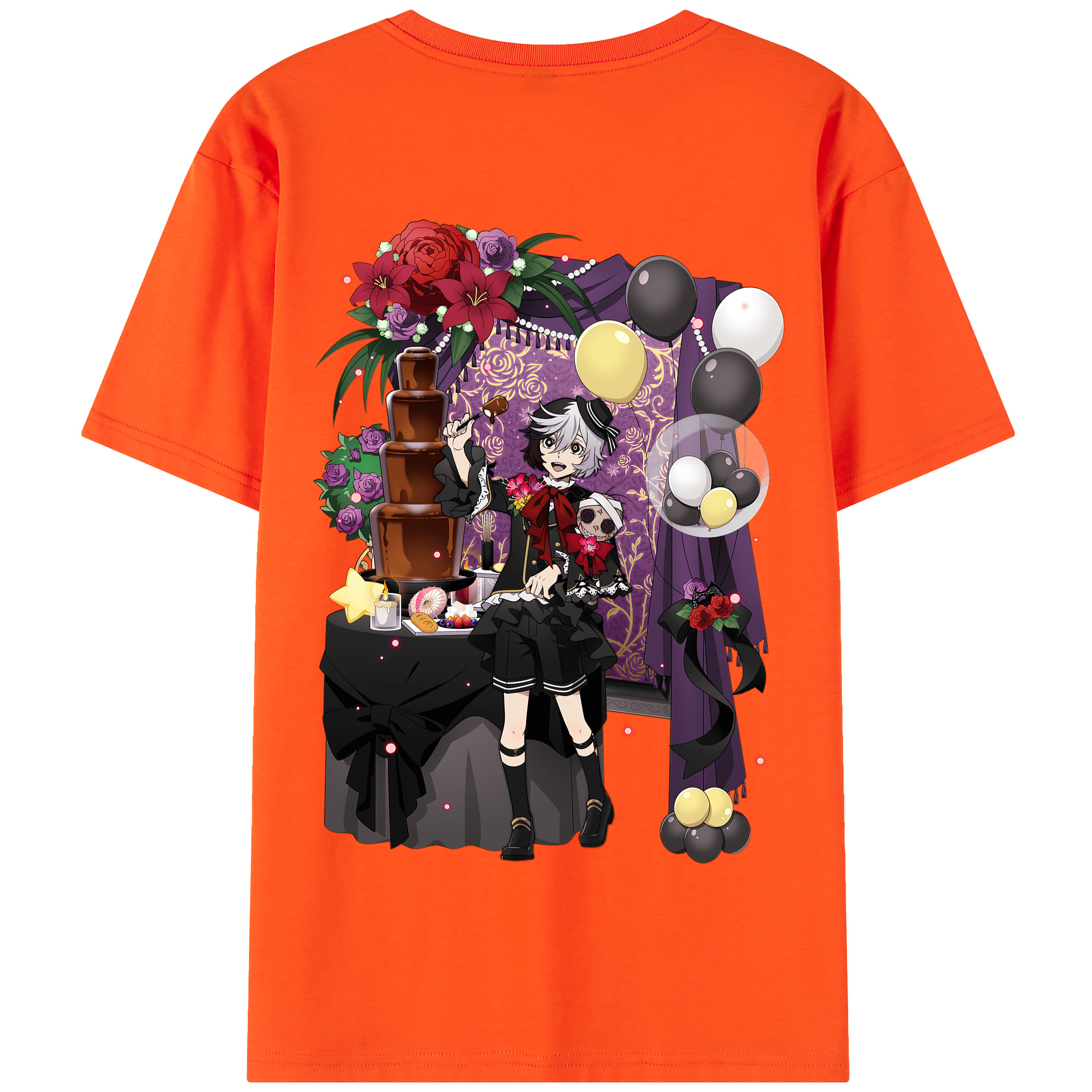 （画像用） 文豪ストレイドッグス Bungo Stray Dogs 綿100％半袖Tシャツ（背面プリント）