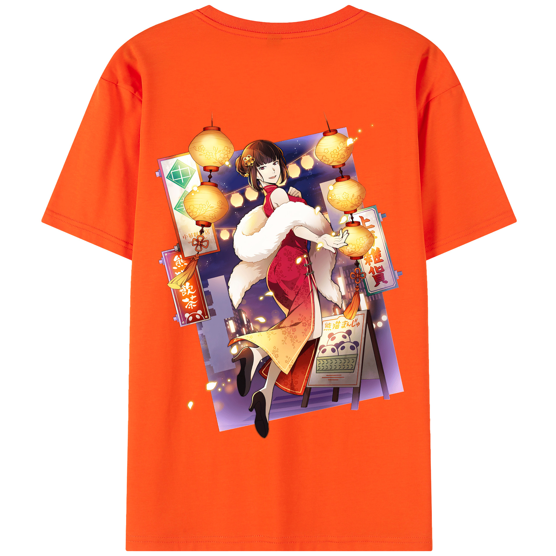 （画像用） 文豪ストレイドッグス Bungo Stray Dogs 綿100％半袖Tシャツ（背面プリント）