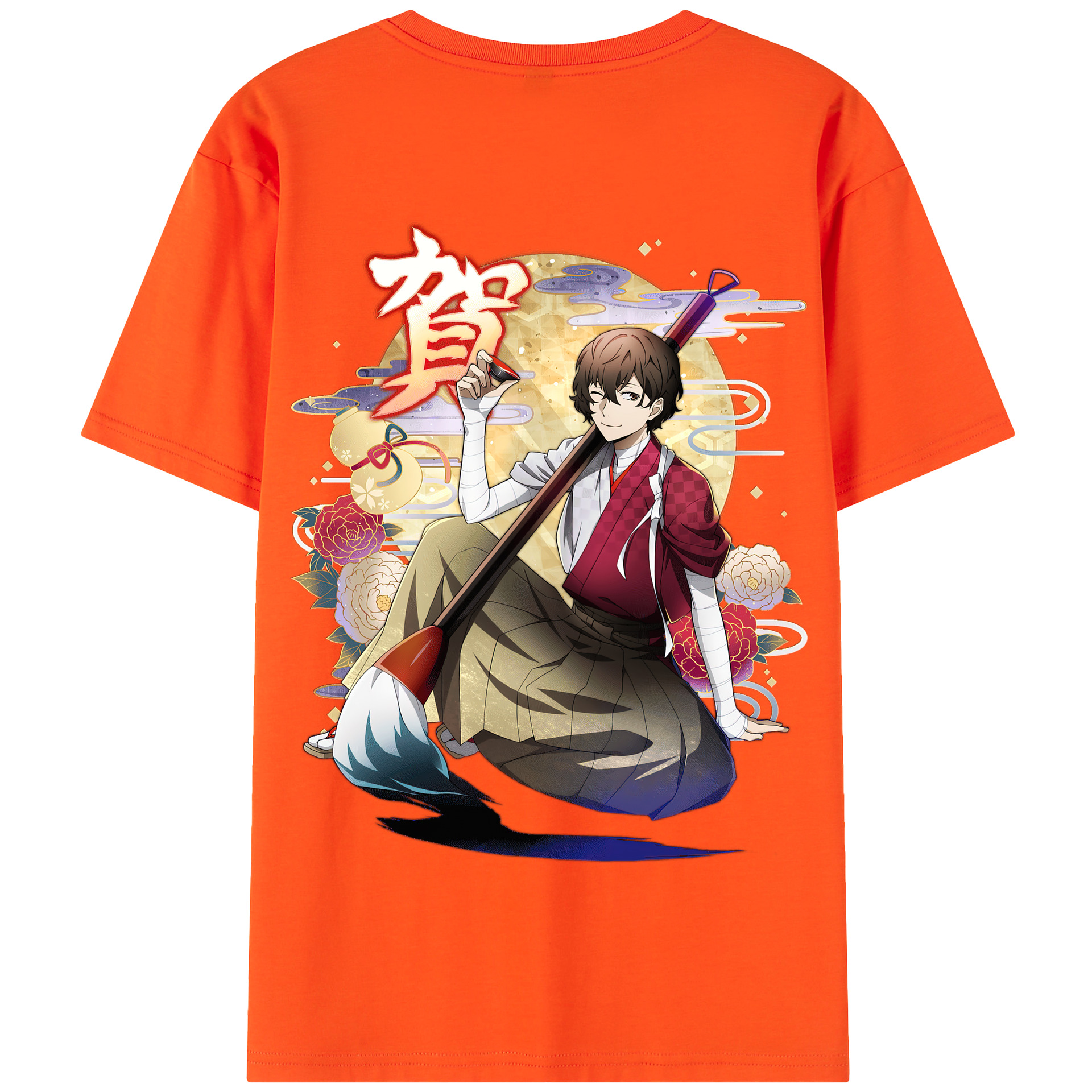 （画像用） 文豪ストレイドッグス Bungo Stray Dogs 綿100％半袖Tシャツ（背面プリント）