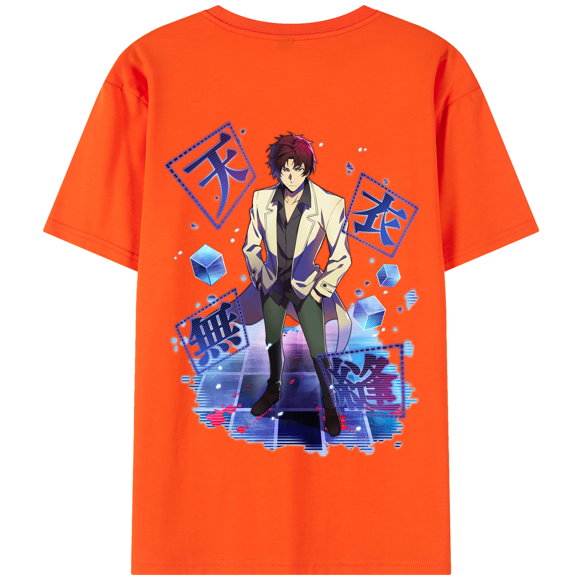 （画像用） 文豪ストレイドッグス Bungo Stray Dogs 綿100％半袖Tシャツ（背面プリント）
