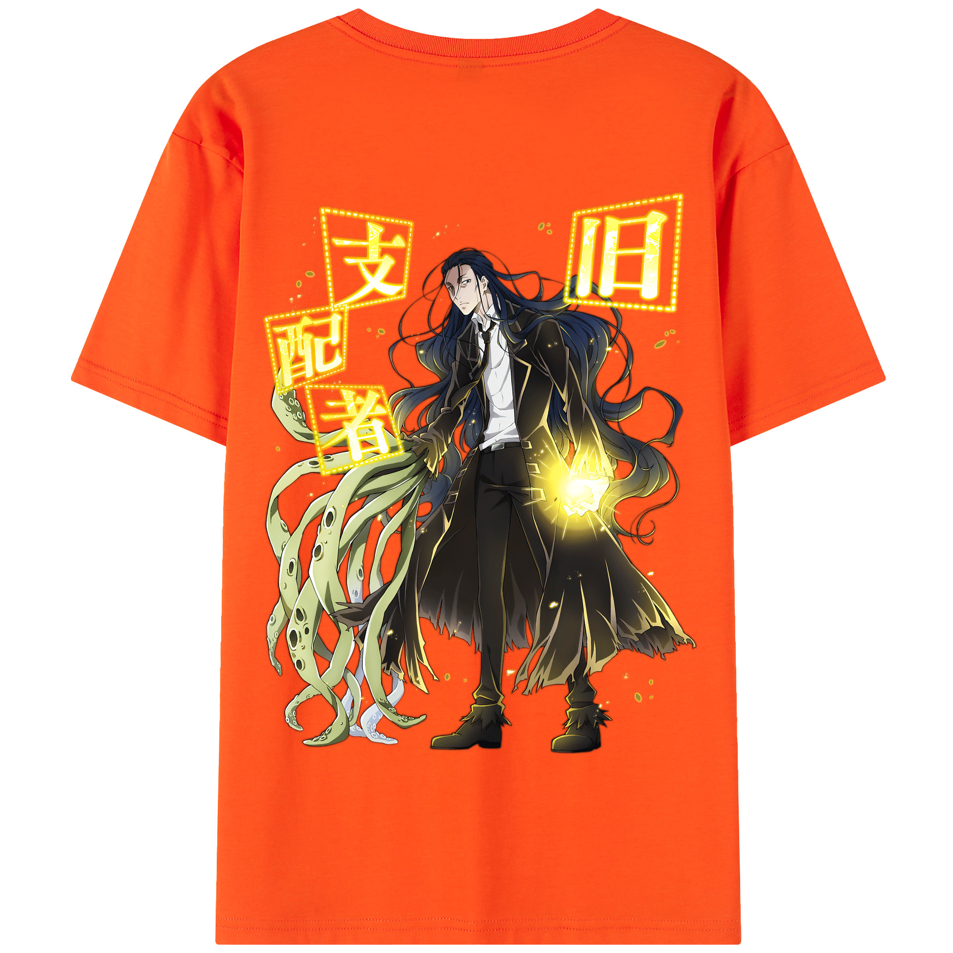 （画像用） 文豪ストレイドッグス Bungo Stray Dogs 綿100％半袖Tシャツ（背面プリント）