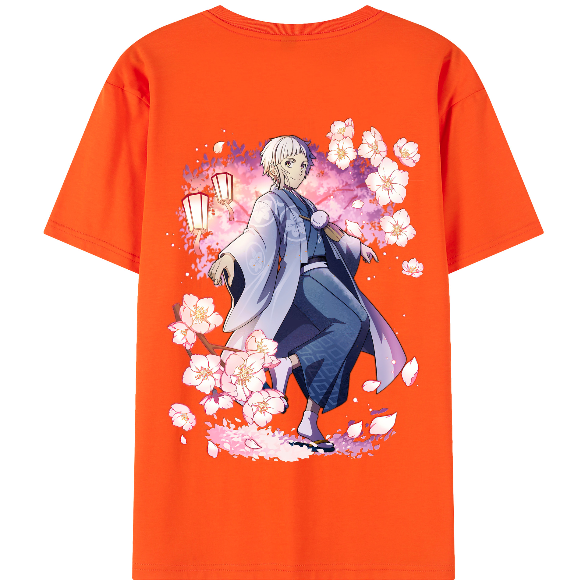 （画像用） 文豪ストレイドッグス Bungo Stray Dogs 綿100％半袖Tシャツ（背面プリント）