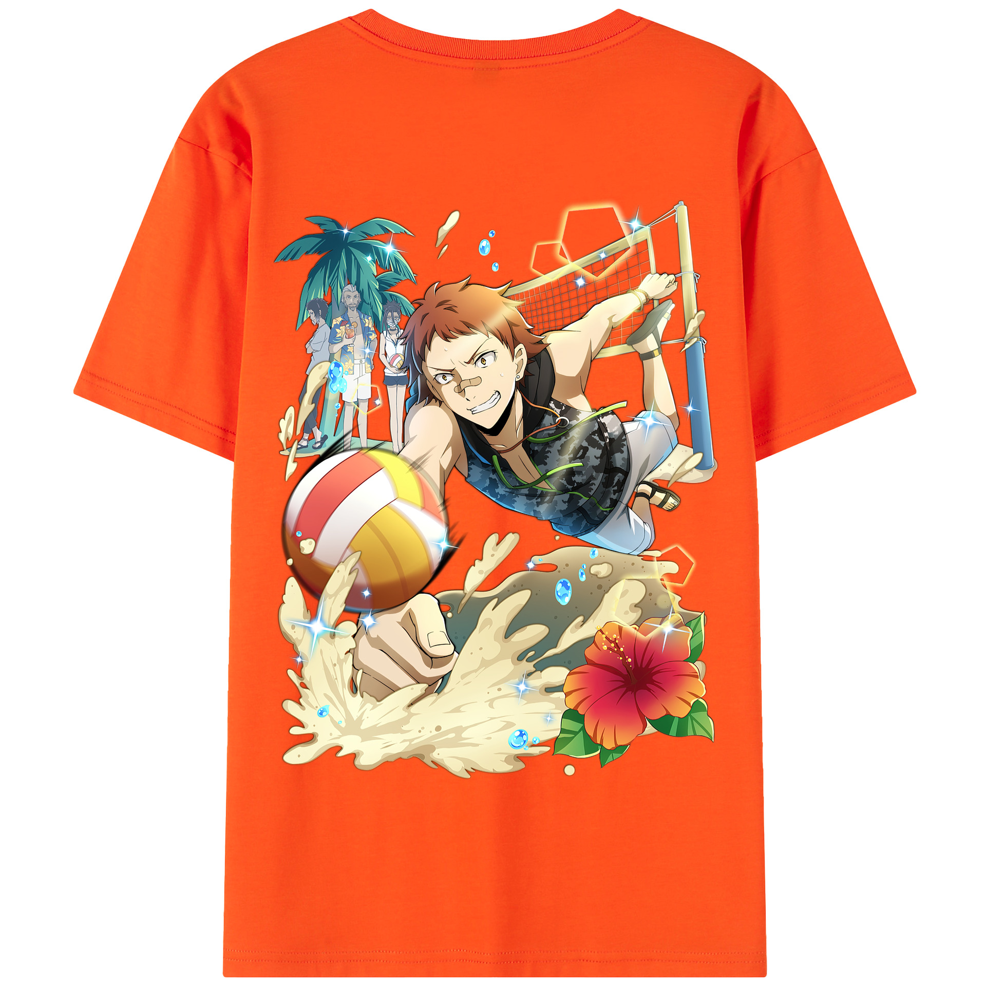 （画像用） 文豪ストレイドッグス Bungo Stray Dogs 綿100％半袖Tシャツ（背面プリント）